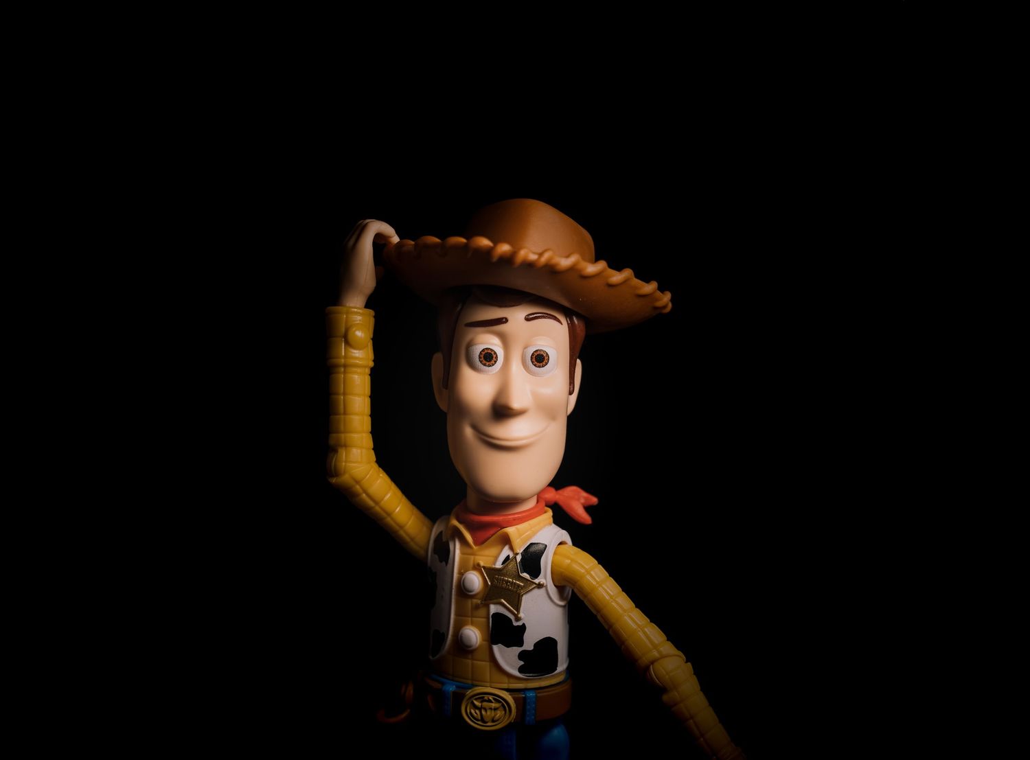 Child’s favourite toy photographed in a studio with dramatic lighting, creating a bold, moody portrait with striking shadows and detail.