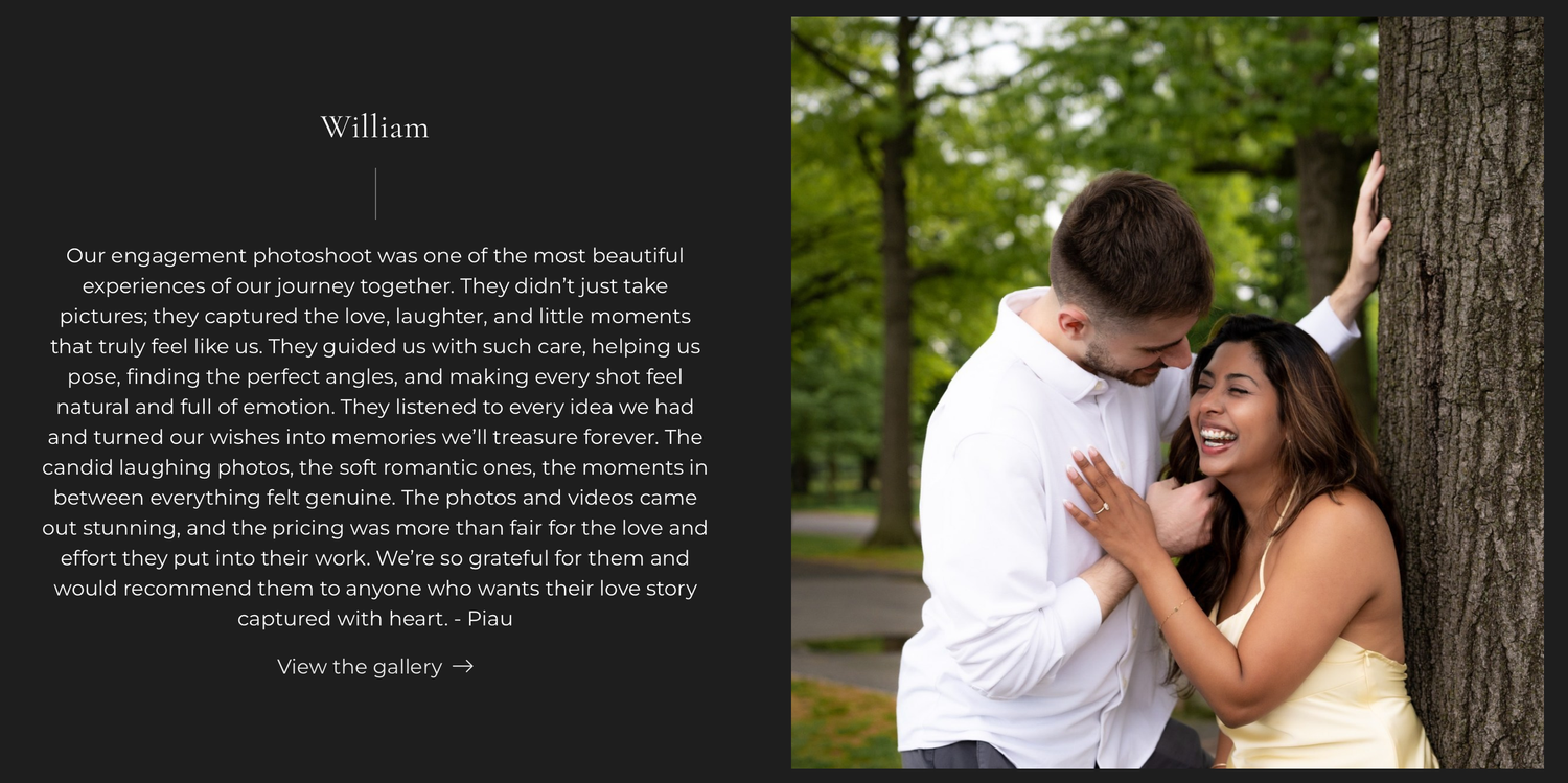 A couple shares a joyful embrace outdoors during their engagement photoshoot, with the woman laughing in a floral dress.