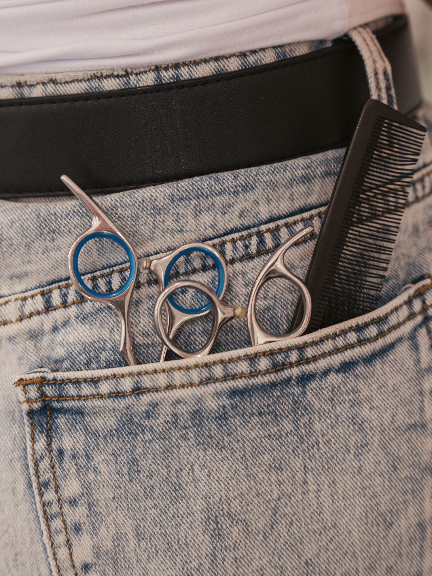 Details of hair tools personal branding