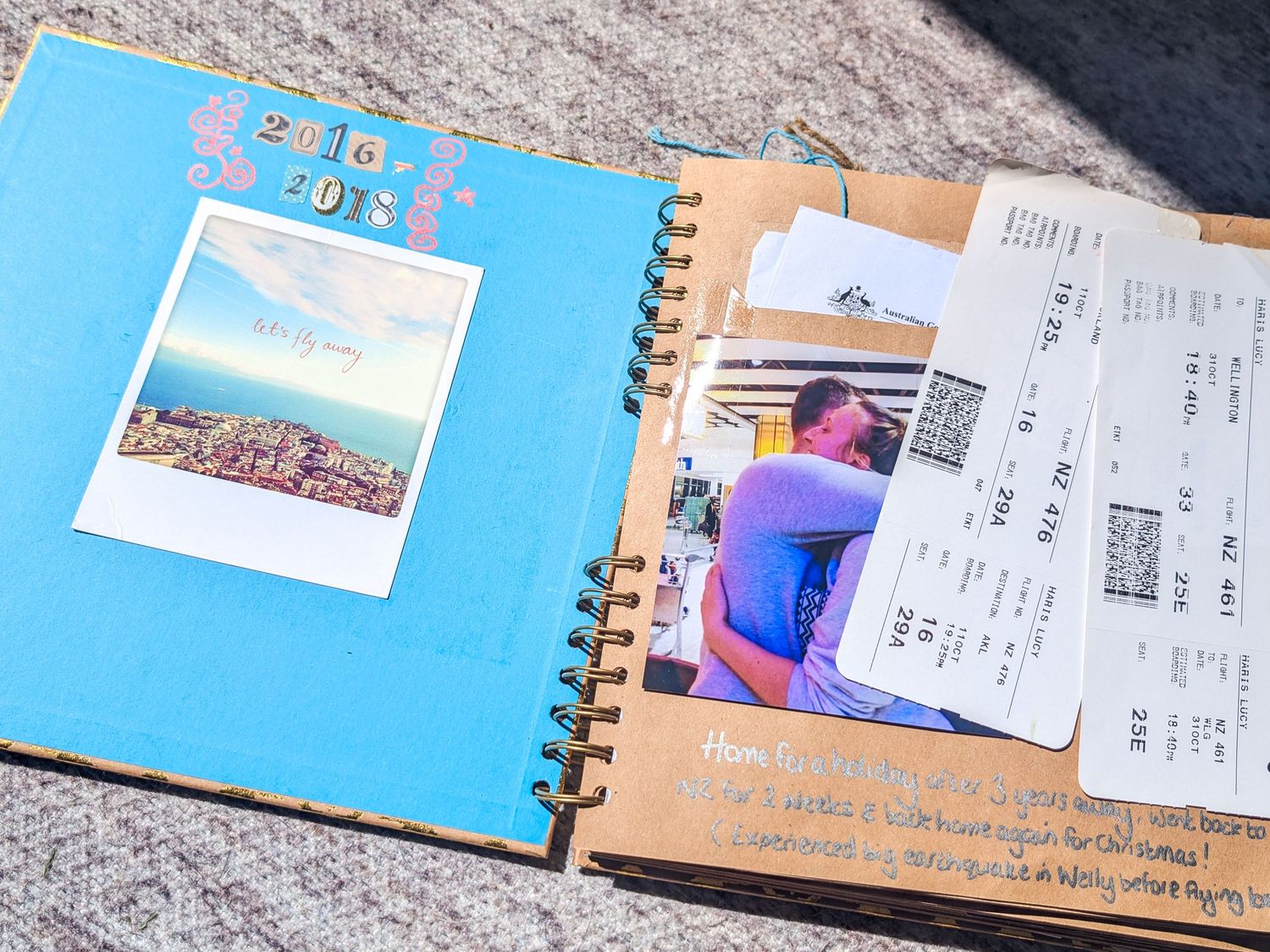 Scrapbook photo for blog