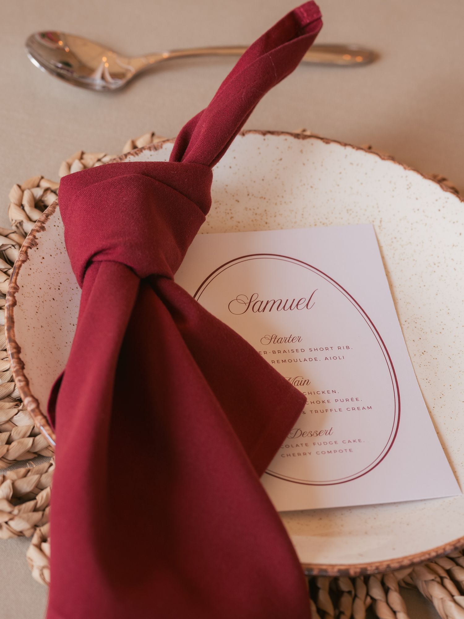 Table plan details of wedding