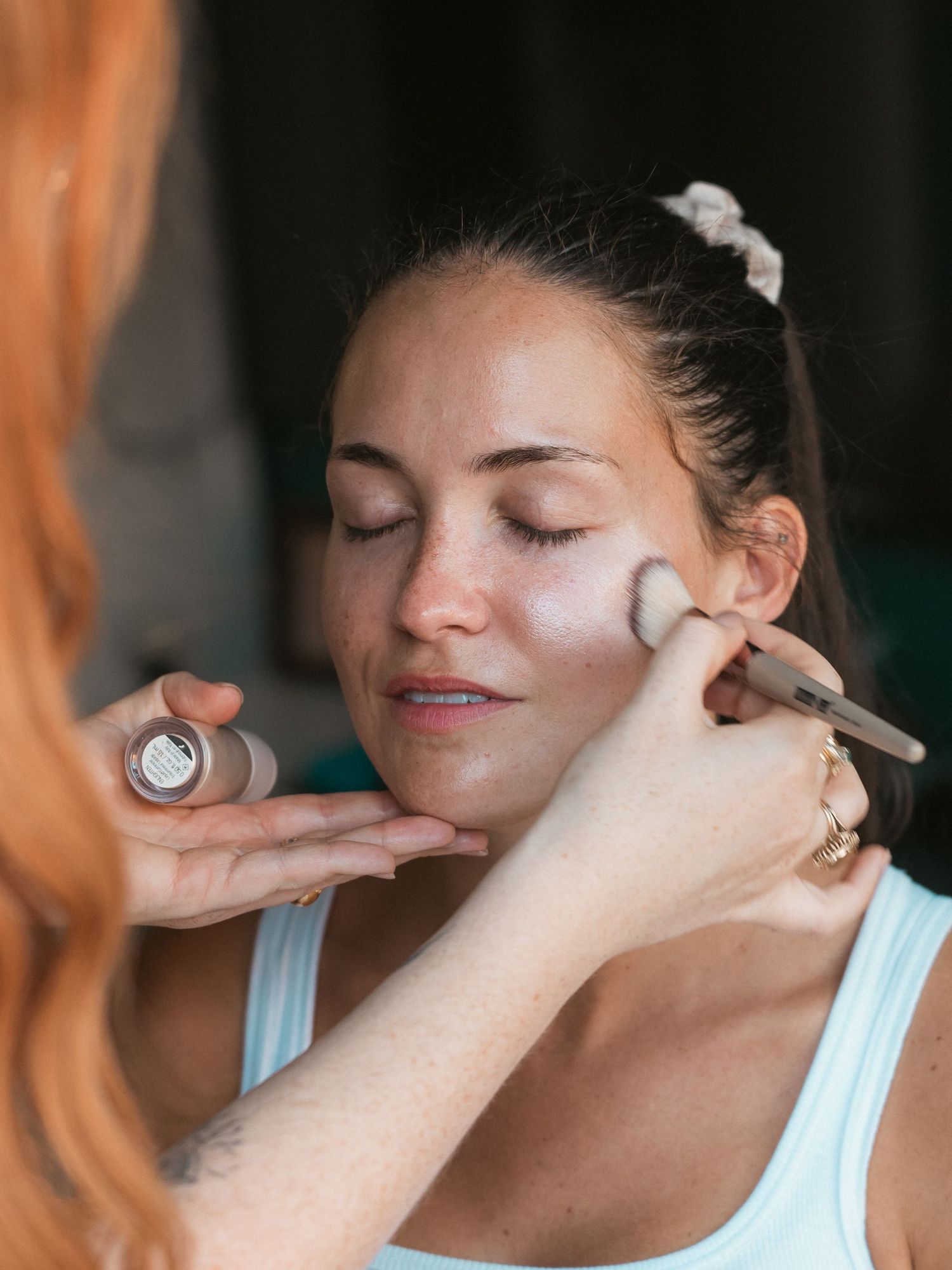 Branding makeup application