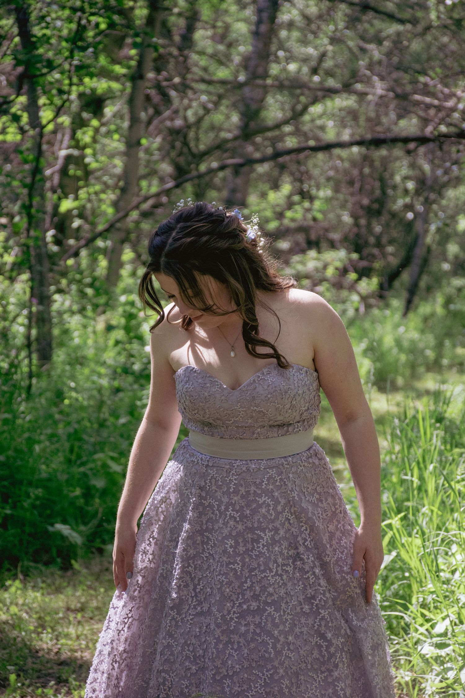 A prom dress showcase