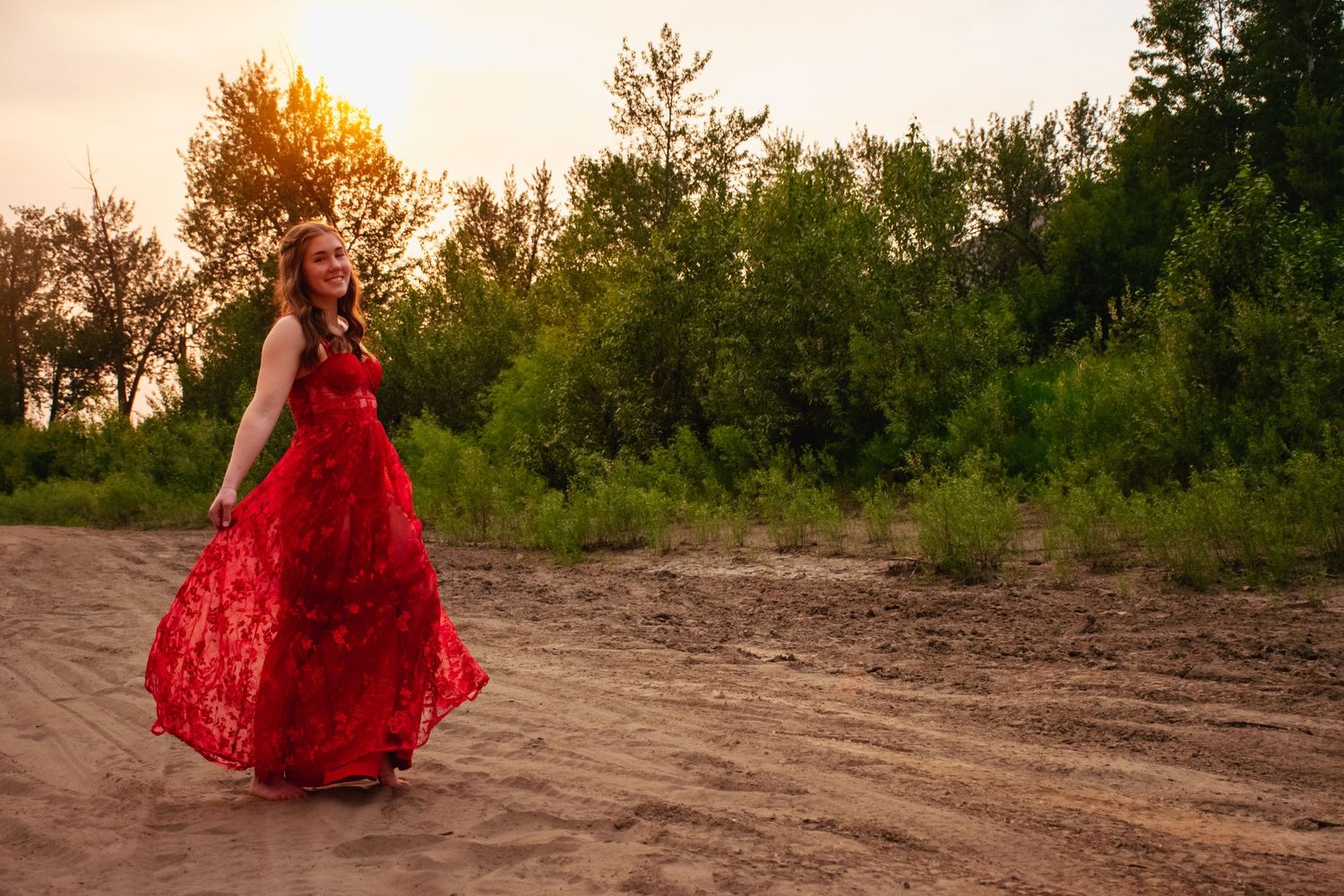 A prom dress showcase