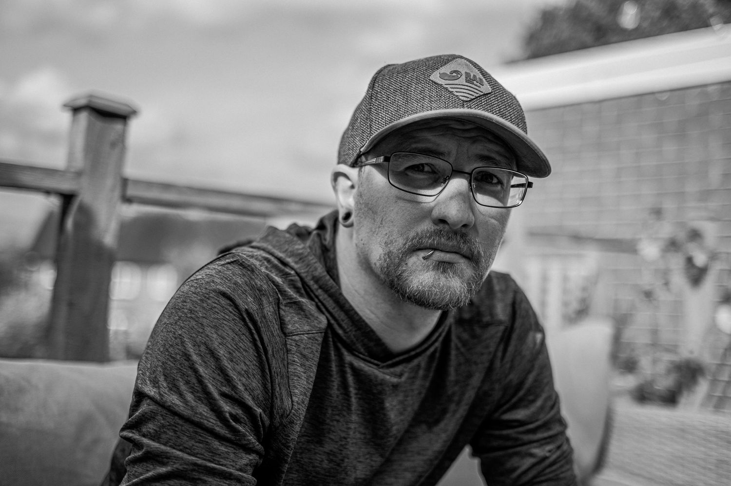 Courtley's Photography, black and white portrait by Nick