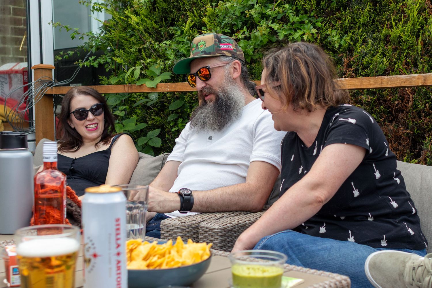Guests enjoying a barbecue at a 40th birthday celebration in Barnsley