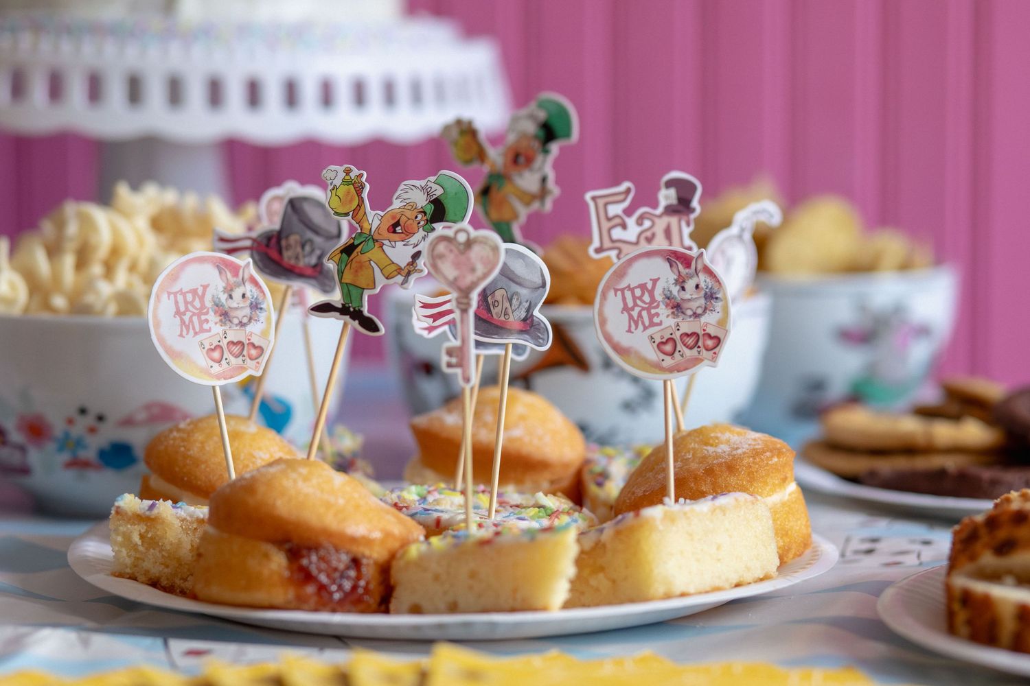 Birthday cakes and sweet treats prepared for a 40th birthday celebration
