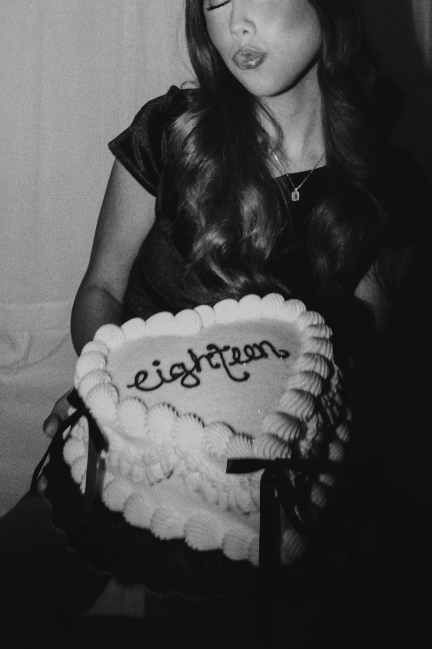 A series of black and white photos showing someone holding cotton candy with handwritten text visible.