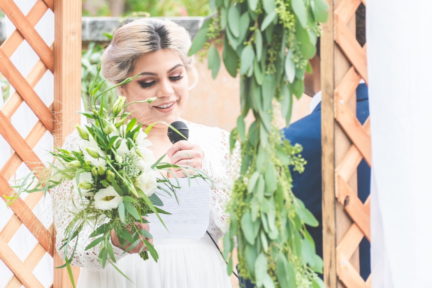 Bride wedding vow