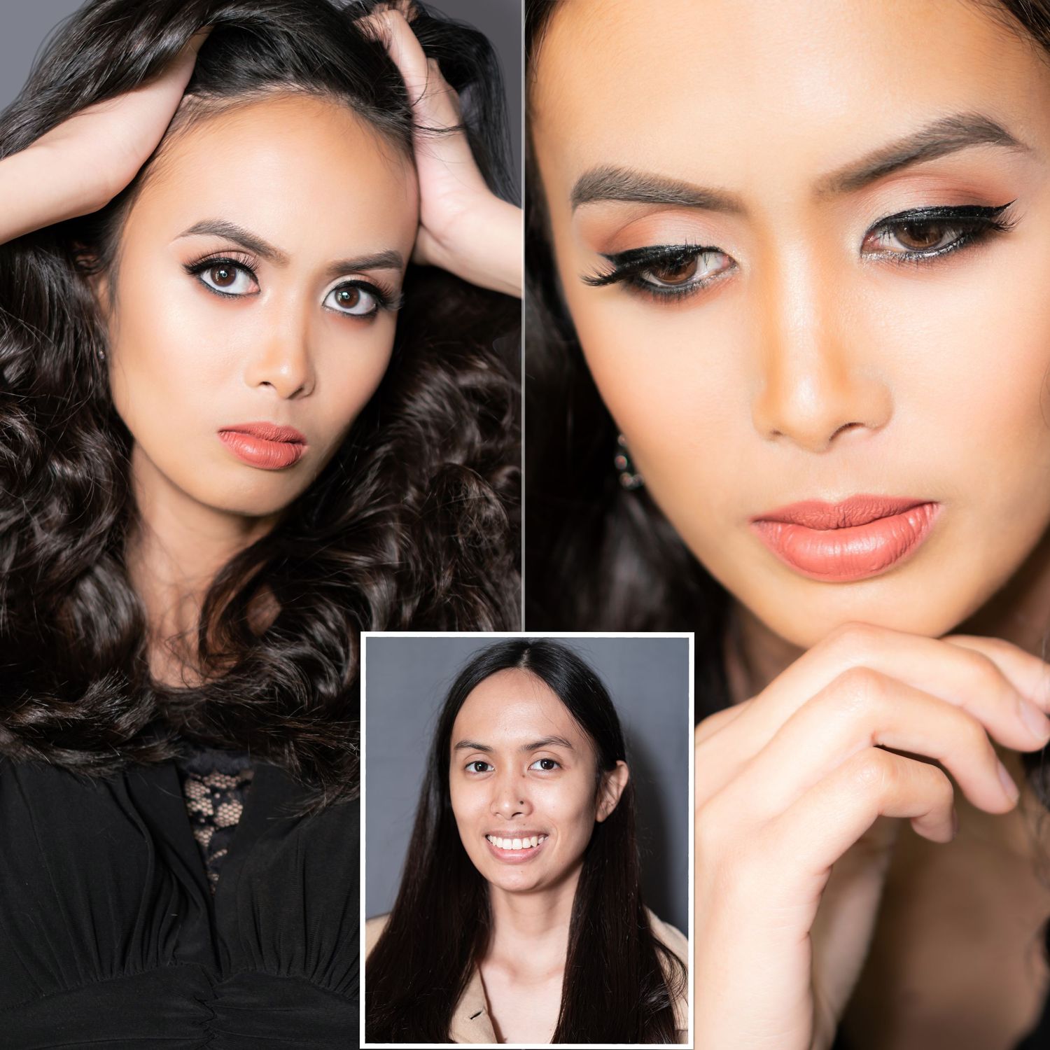Before and after styled photo shoot