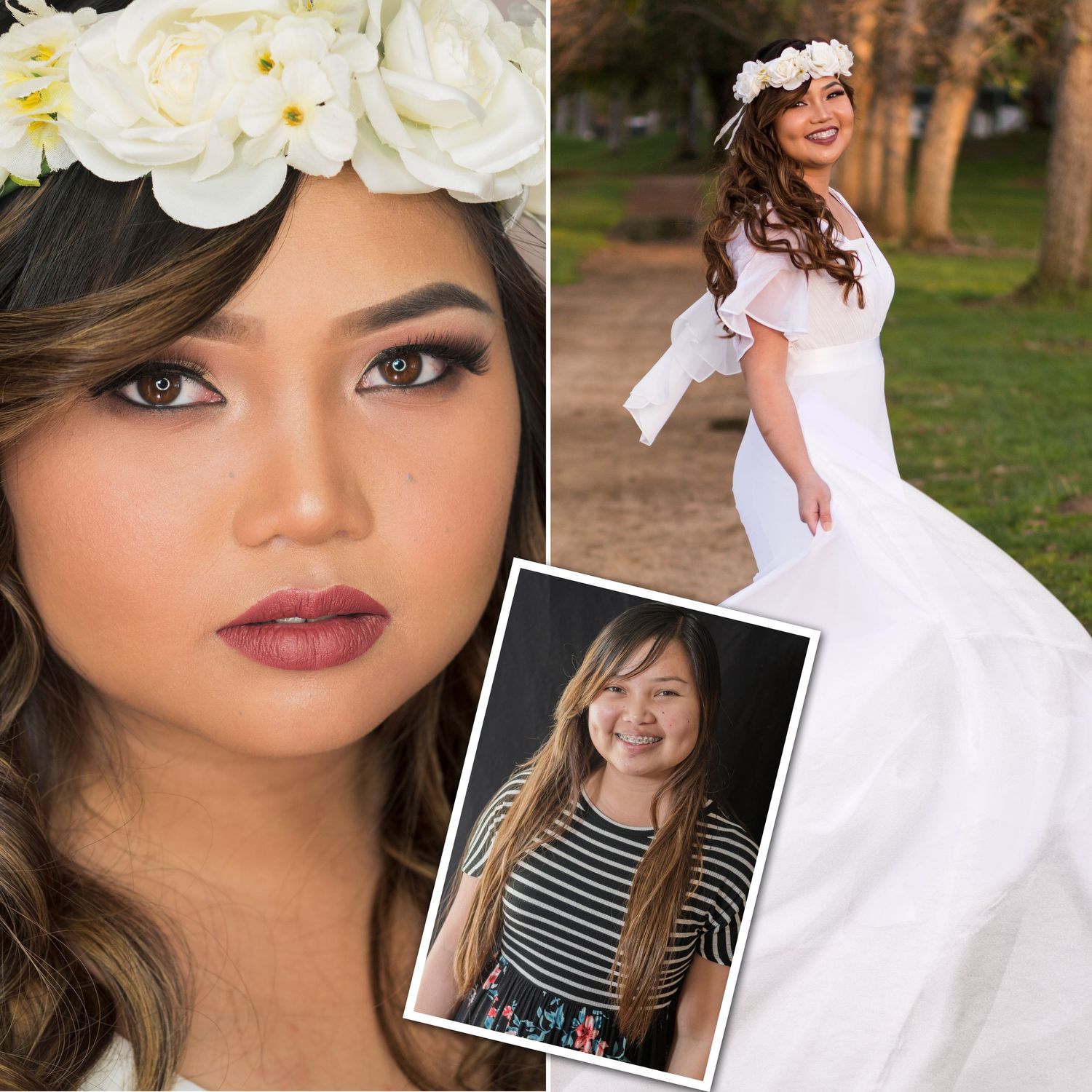 Before and after styled photo shoot