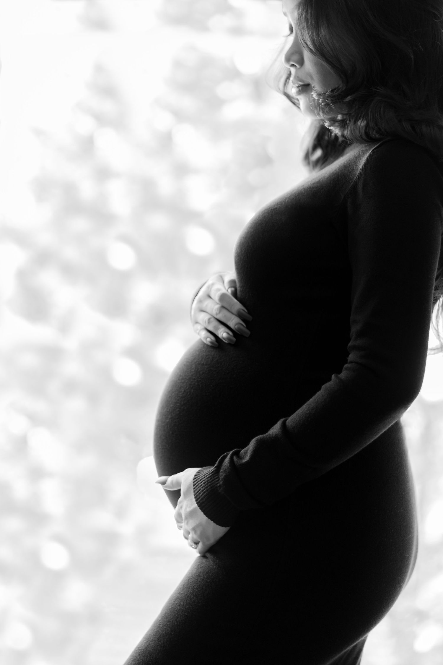 Maternity black and white