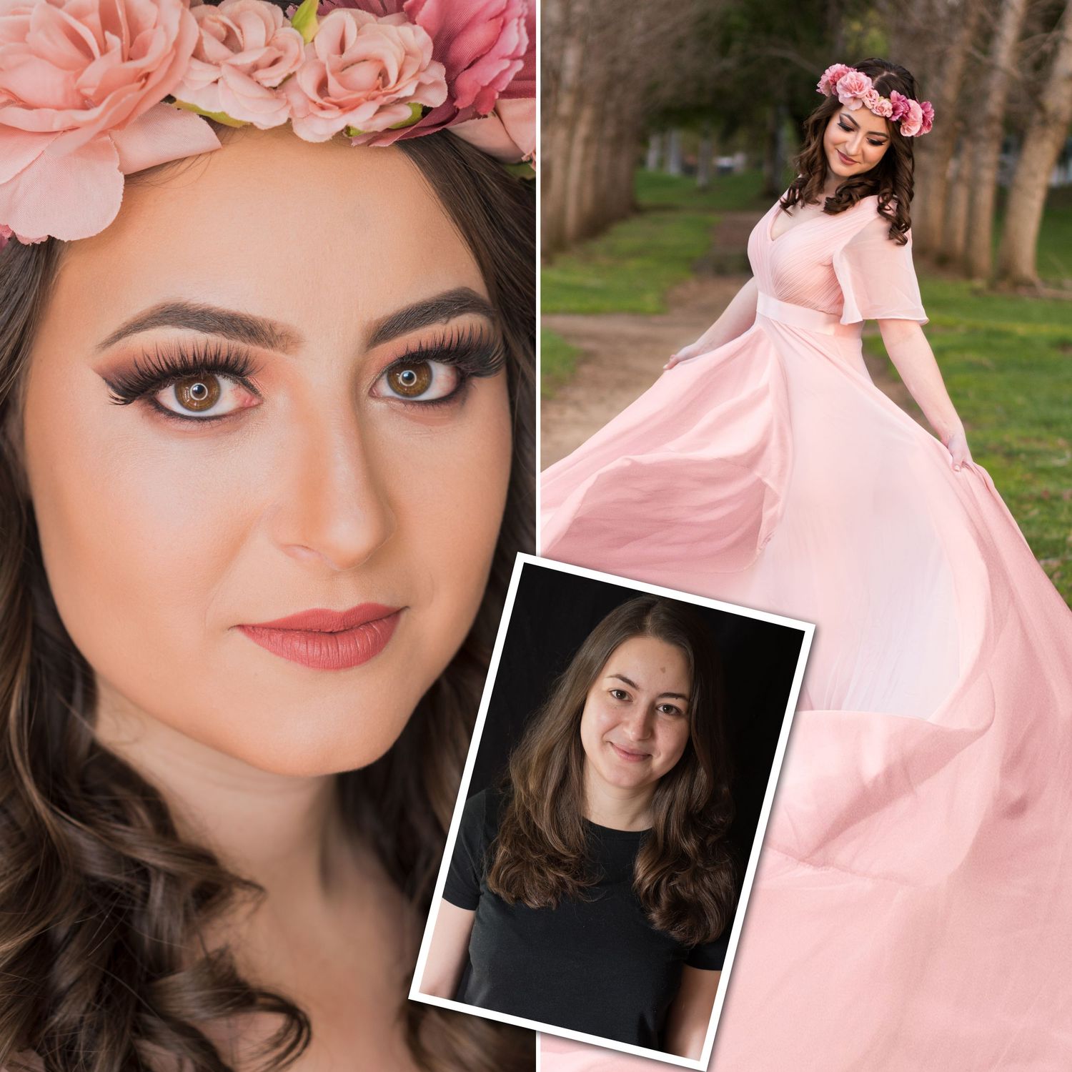 Before and after styled photo shoot