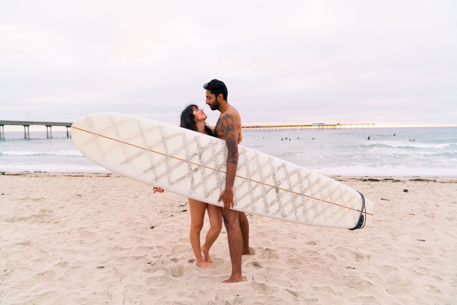 San Diego beach engagement photos capturing love and romance.