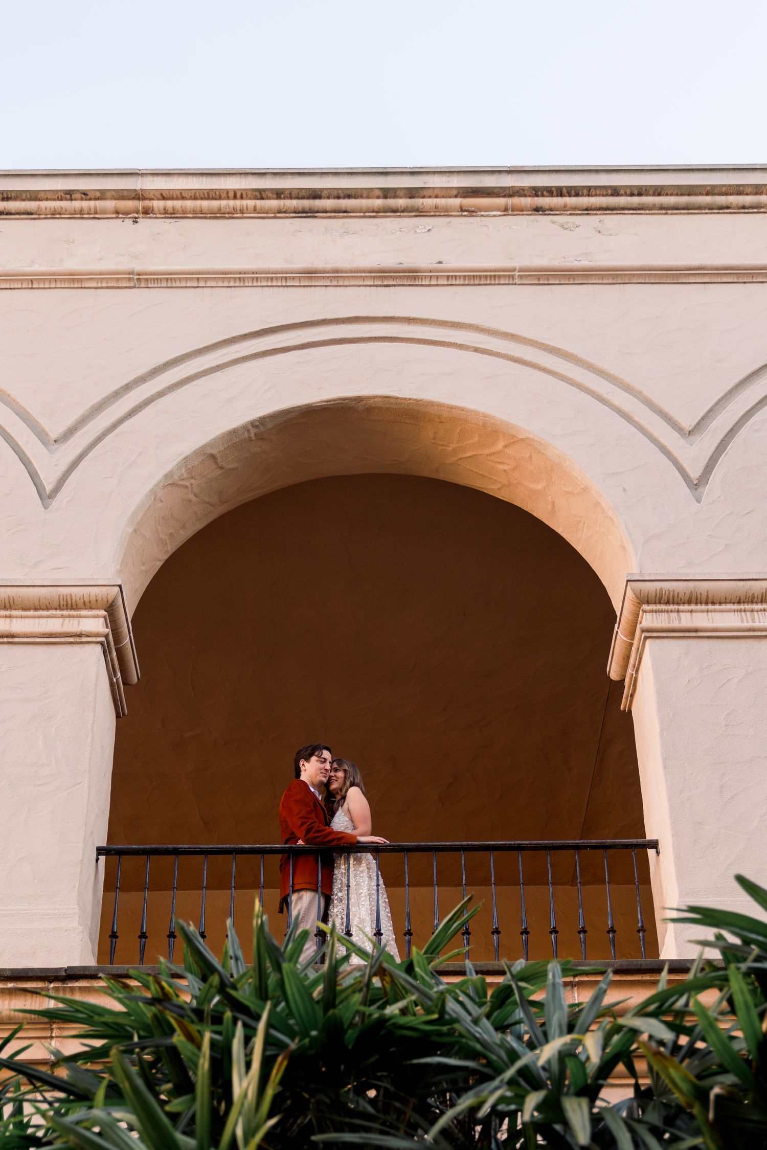 San Diego Edgy and Romantic Engagement Photos At Balboa Park for Engaged Couples in SOCAL