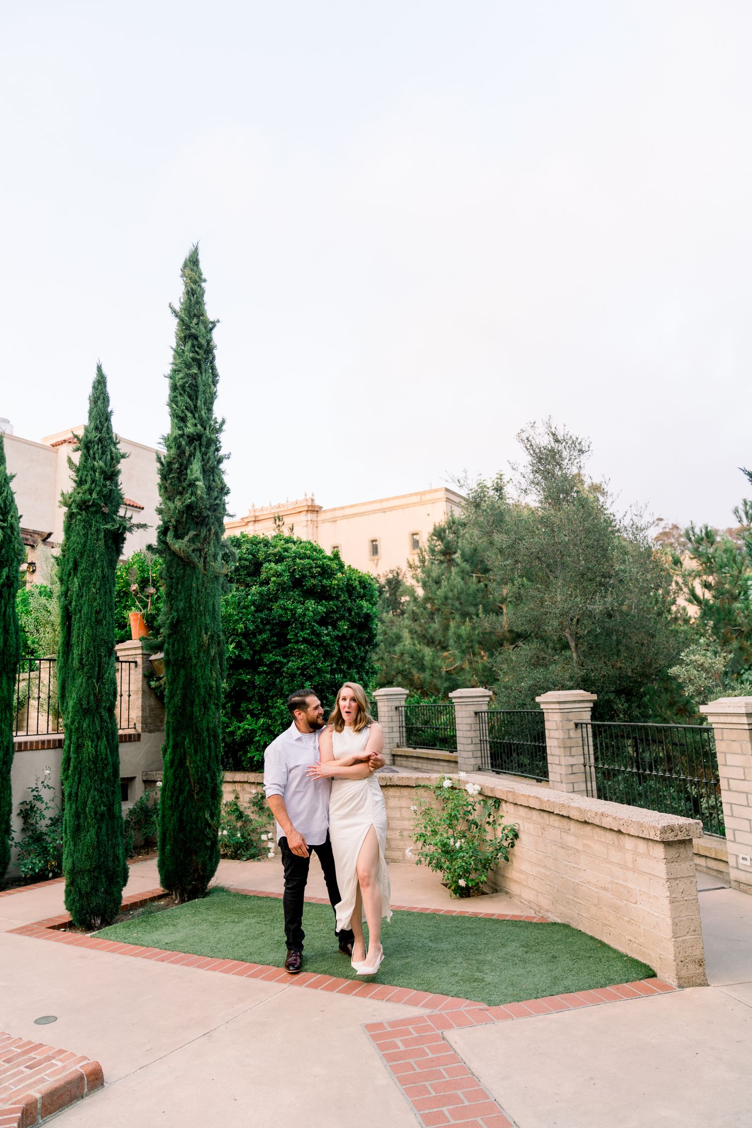 San Diego SOCAL Wedding Photographer and Engagement Photographer Balboa Park Session with Bride and Groom