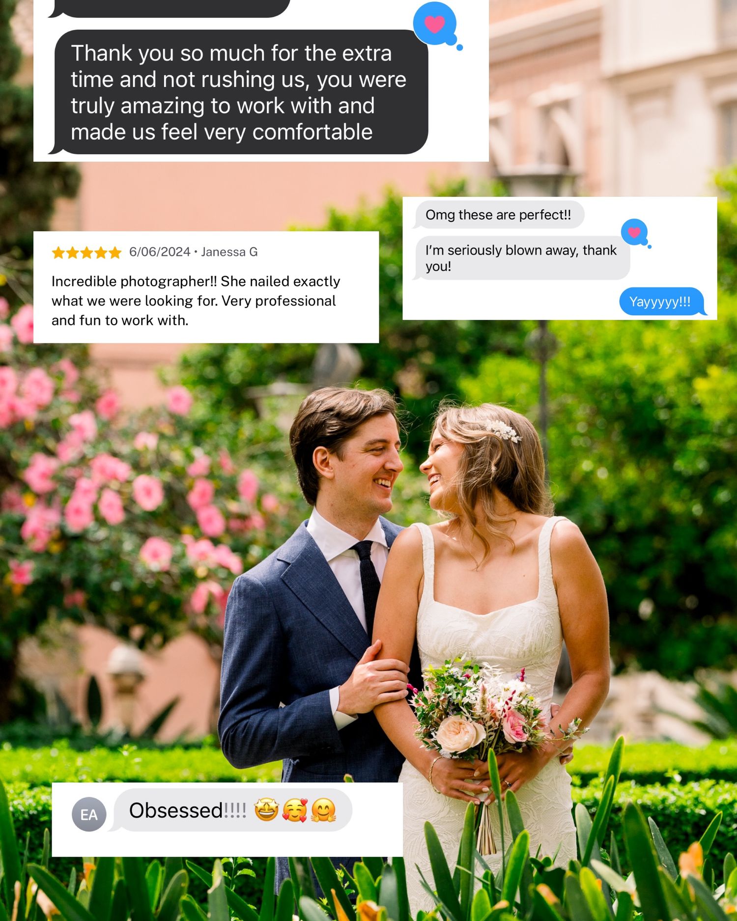 Photographer’s mission: bringing your wedding photo vision to life.