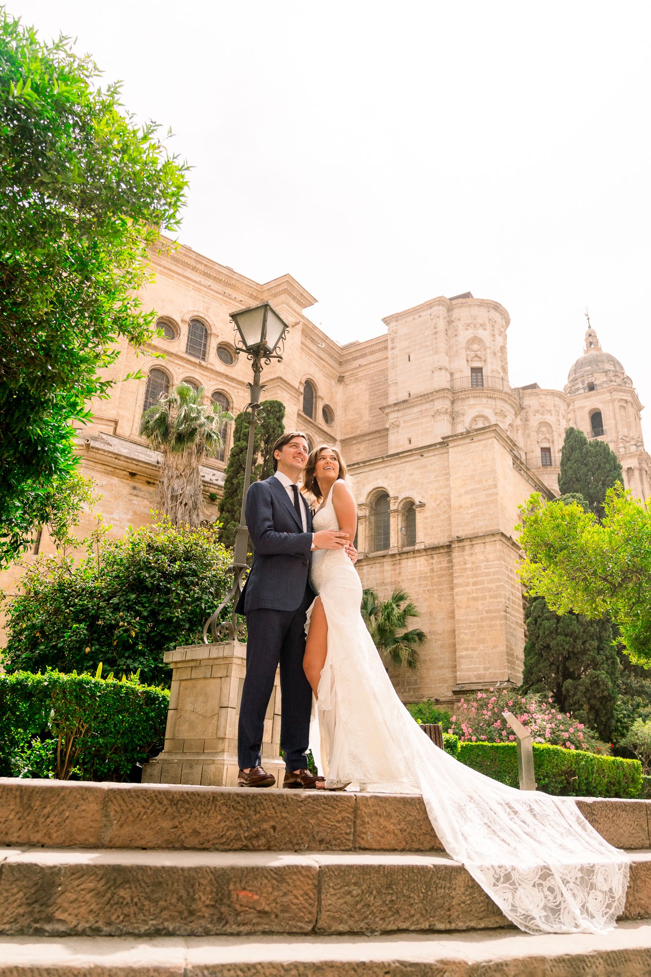 Elegant couple portraits in Marbella, Spain, perfect for San Diego destination weddings.