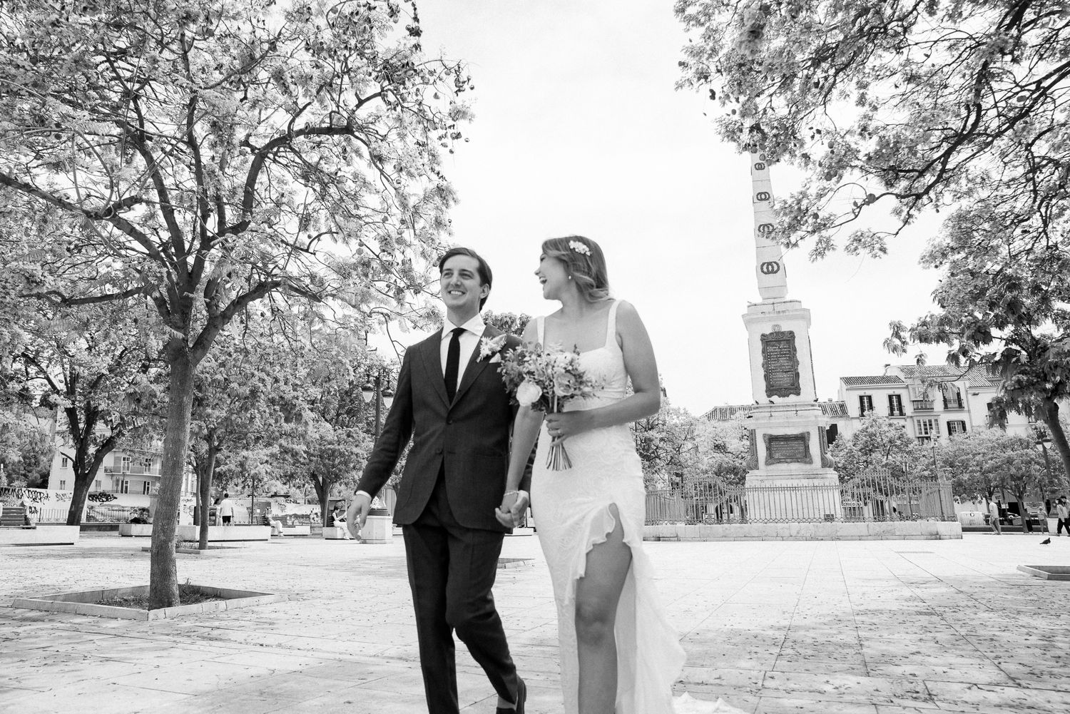 Romantic couple portraits in Marbella, Spain, by a San Diego wedding photographer.