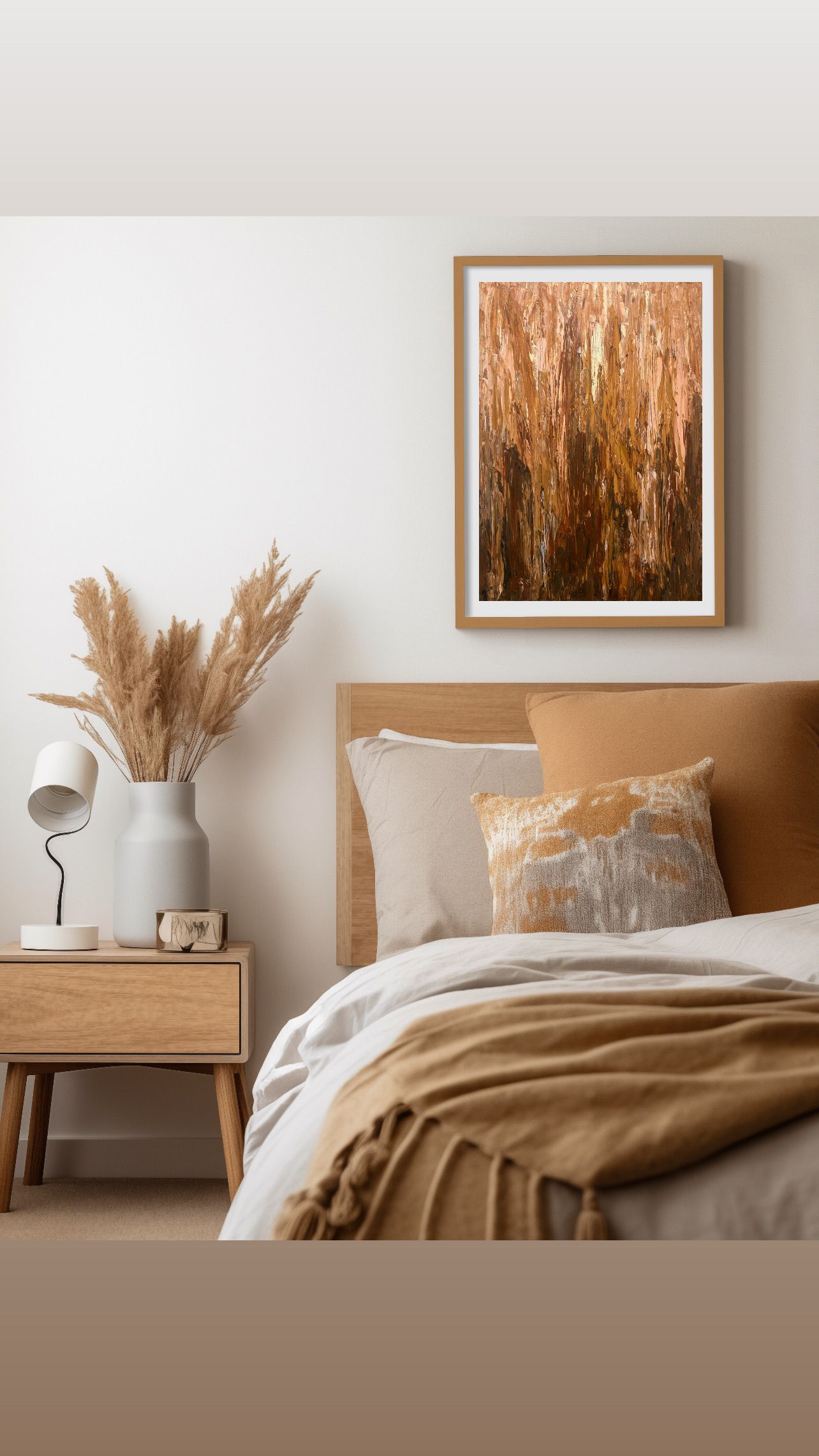 NZ artist, New Zealand artist, painter, abstract, buy NZ art, contemporary, modern artwork, affordable art, small, bedroom, framed, autumn