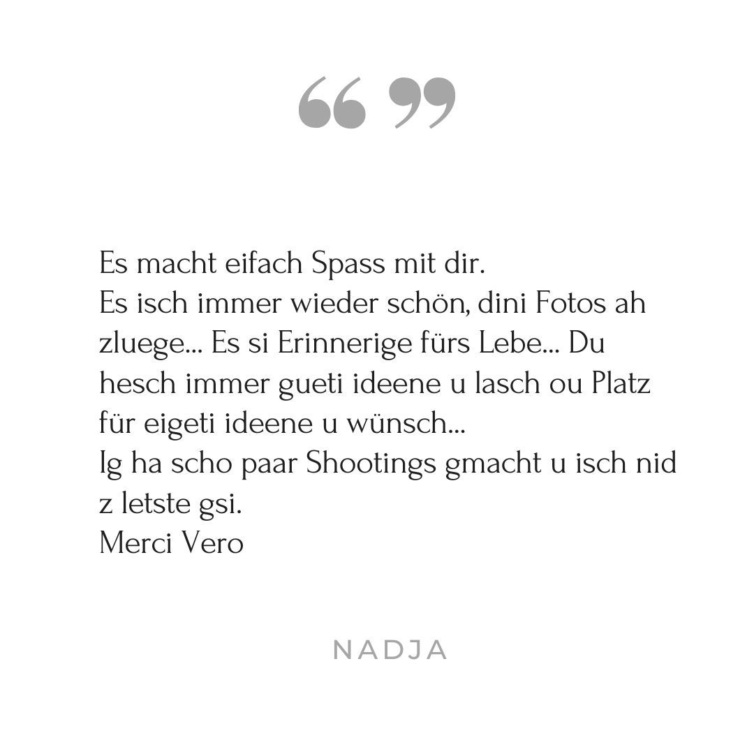 Kunden-Meinung Foto-Shooting in Thun