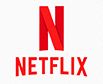 Three variations of the Netflix streaming service logo in red.