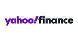 Yahoo Finance purple logo with trademark exclamation point.