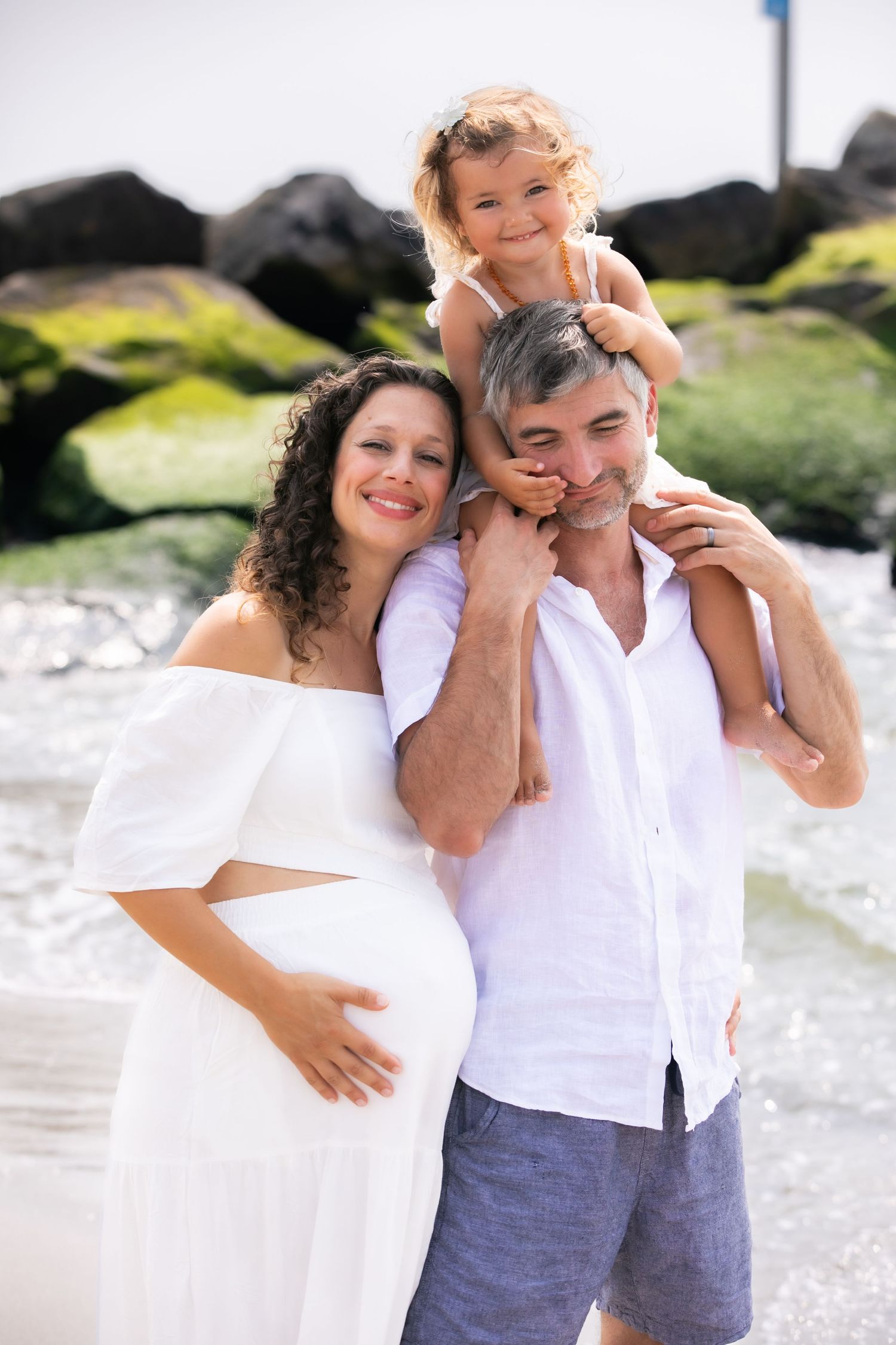 Family beach photoshoot New York.