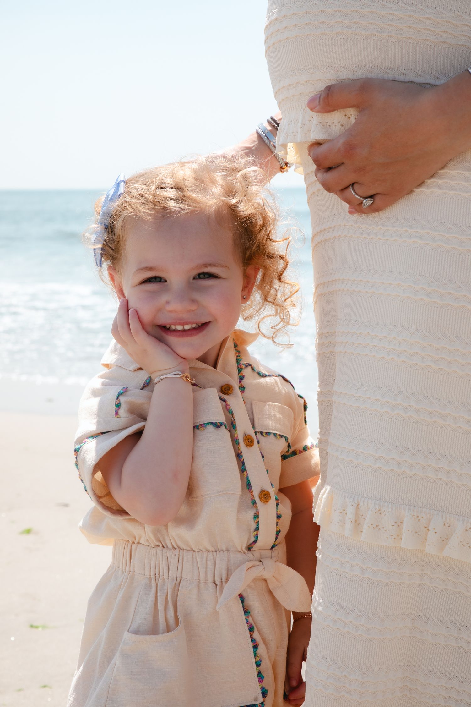 Family beach photoshoot New York.