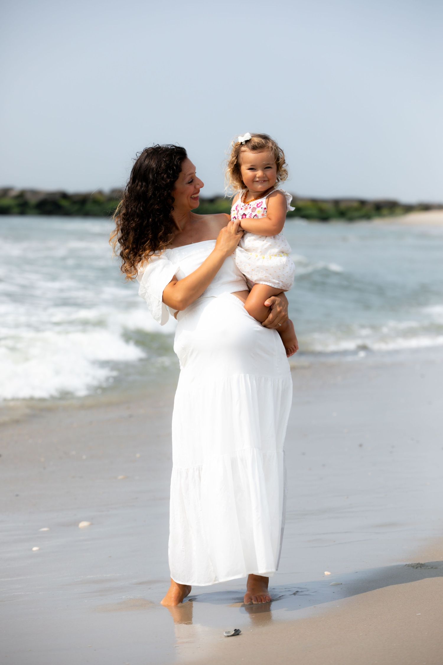 Family beach photoshoot New York.