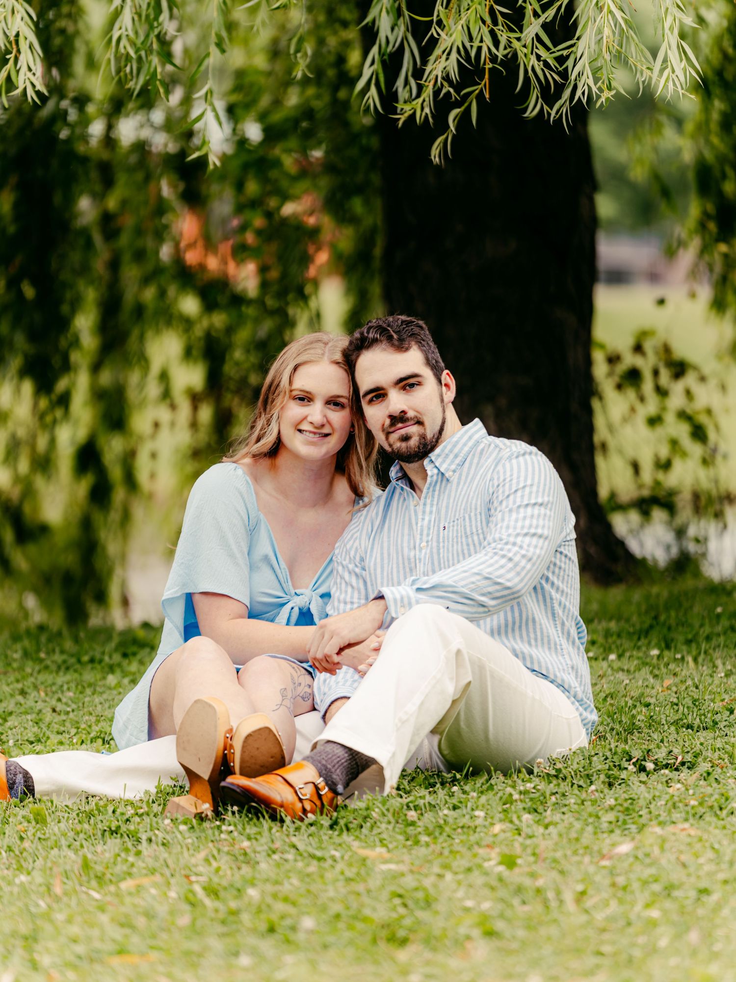 Romantic outdoor couples portrait session near Columbia County, WI . Authentic moments, natural light, and genuine connection.