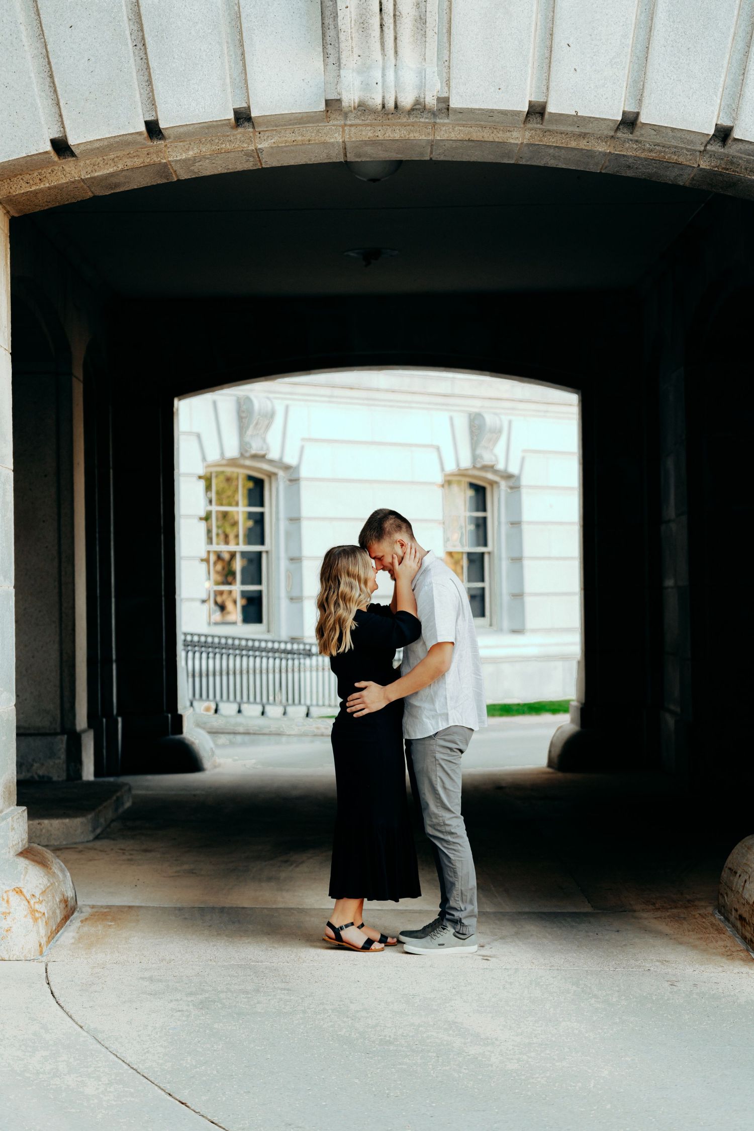 Romantic outdoor couples portrait session near Columbia County, WI . Authentic moments, natural light, and genuine connection.