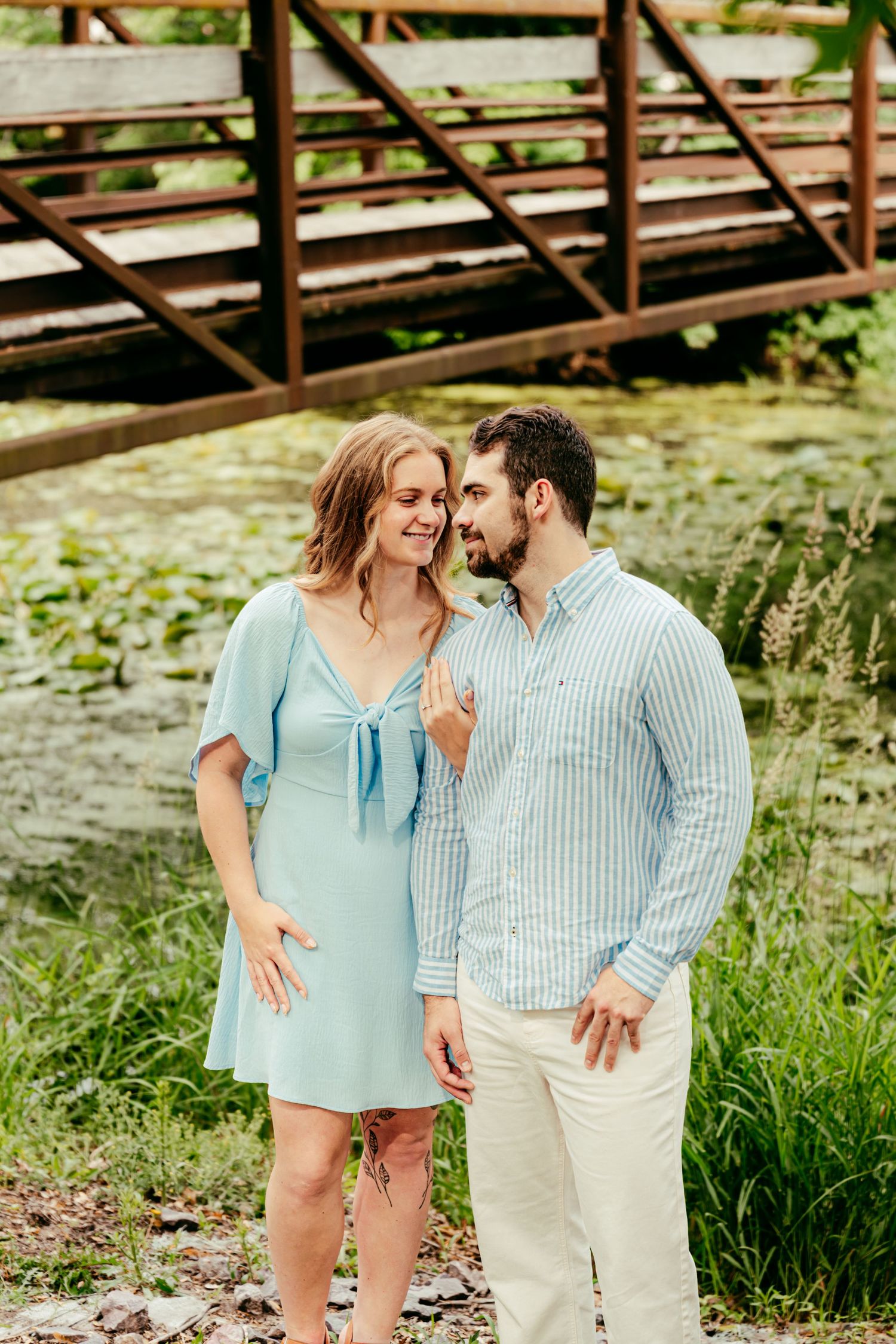 Romantic outdoor couples portrait session near Columbia County, WI . Authentic moments, natural light, and genuine connection.