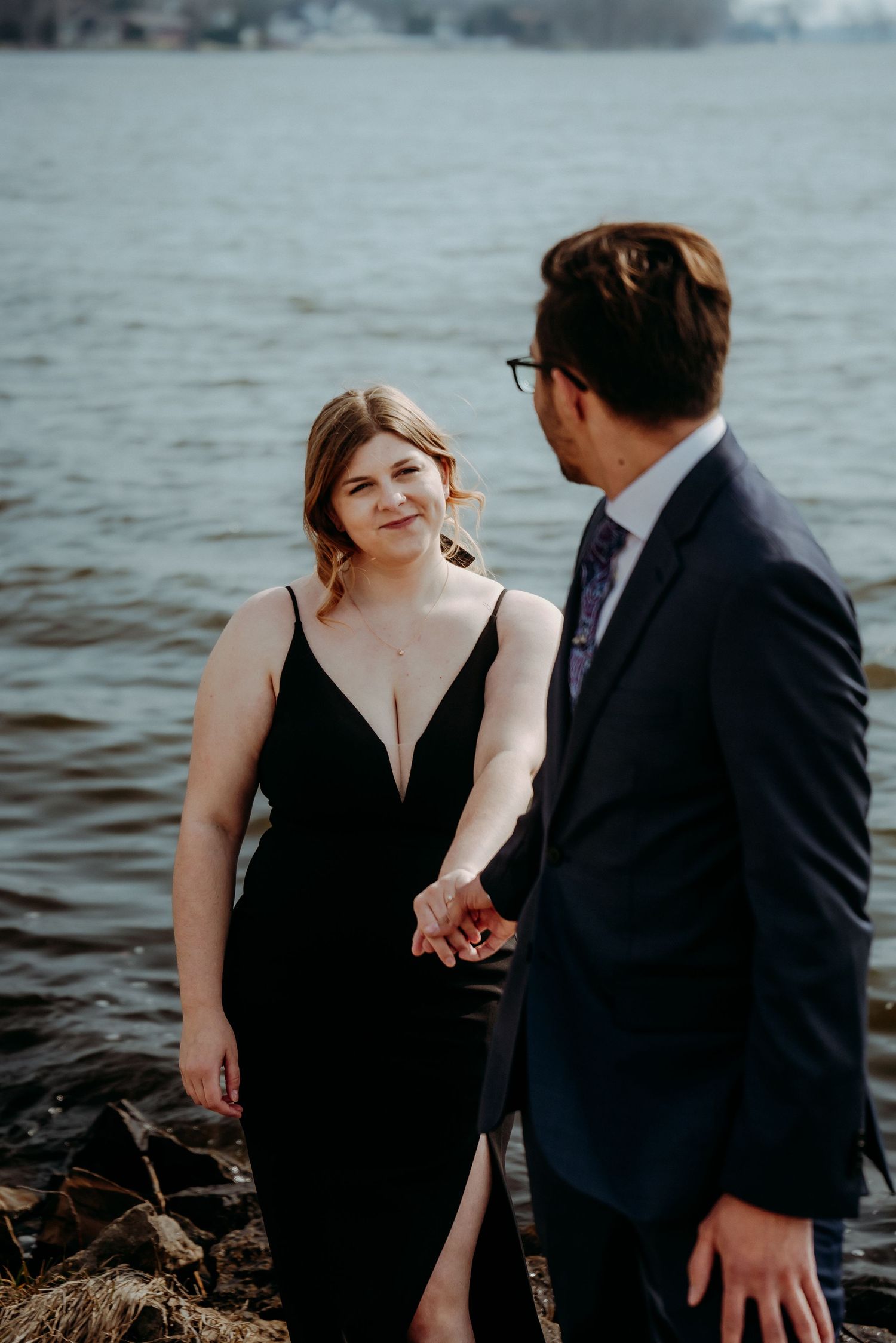 Romantic outdoor couples portrait session near Columbia County, WI . Authentic moments, natural light, and genuine connection.