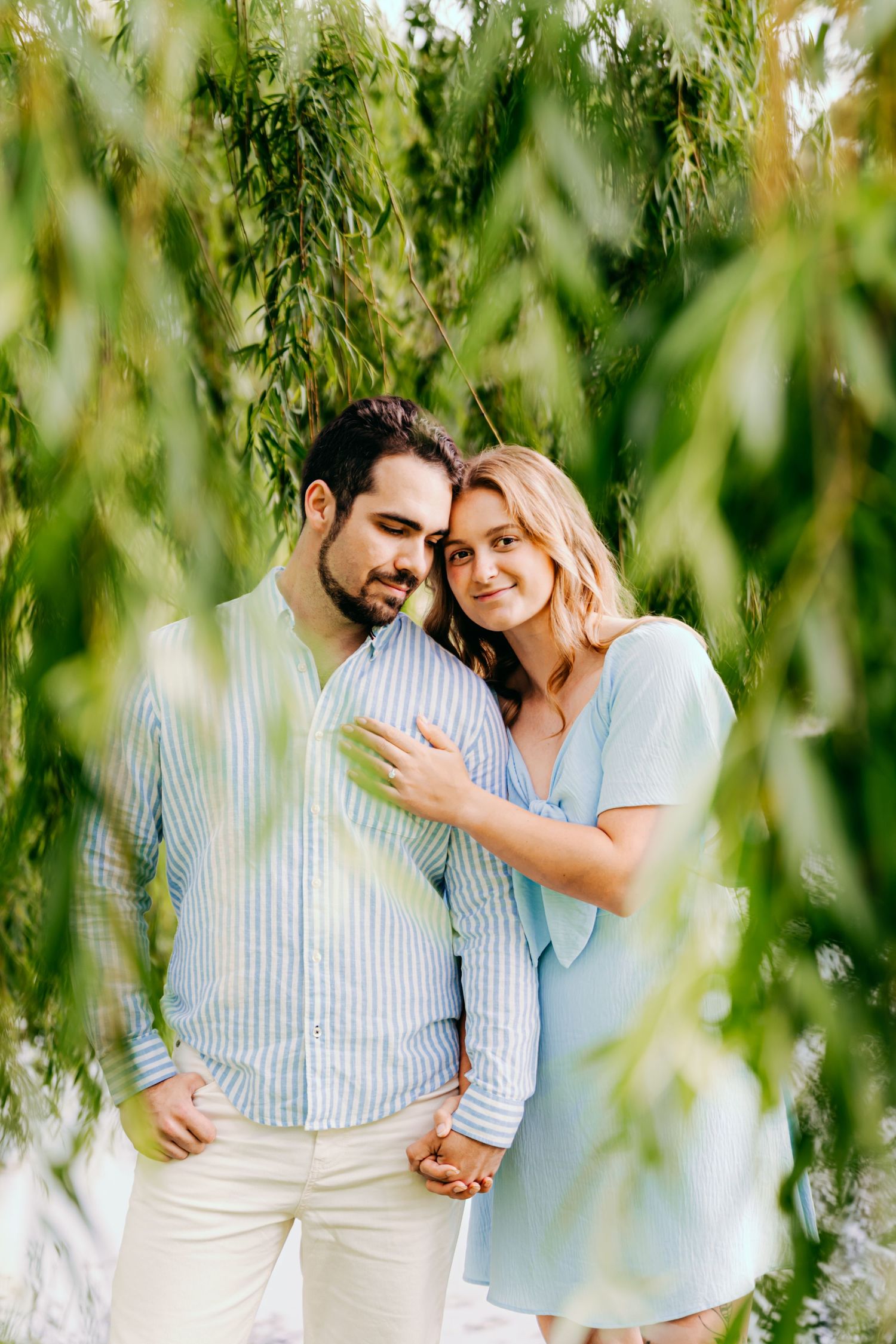 Romantic outdoor couples portrait session near Columbia County, WI . Authentic moments, natural light, and genuine connection.