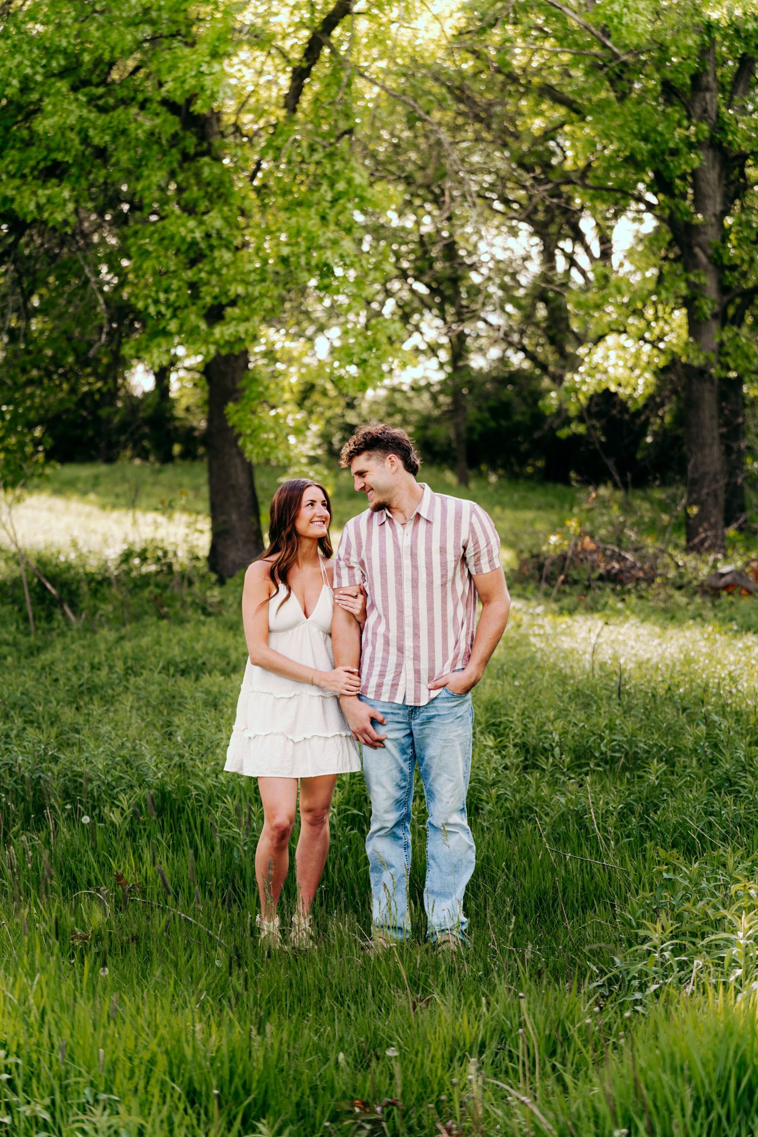 Romantic outdoor couples portrait session near Columbia County, WI . Authentic moments, natural light, and genuine connection.