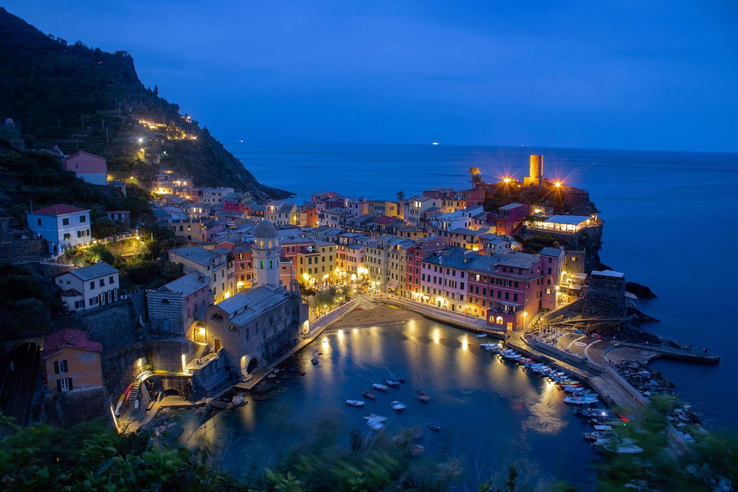 An evening at Vernazza, Italy
