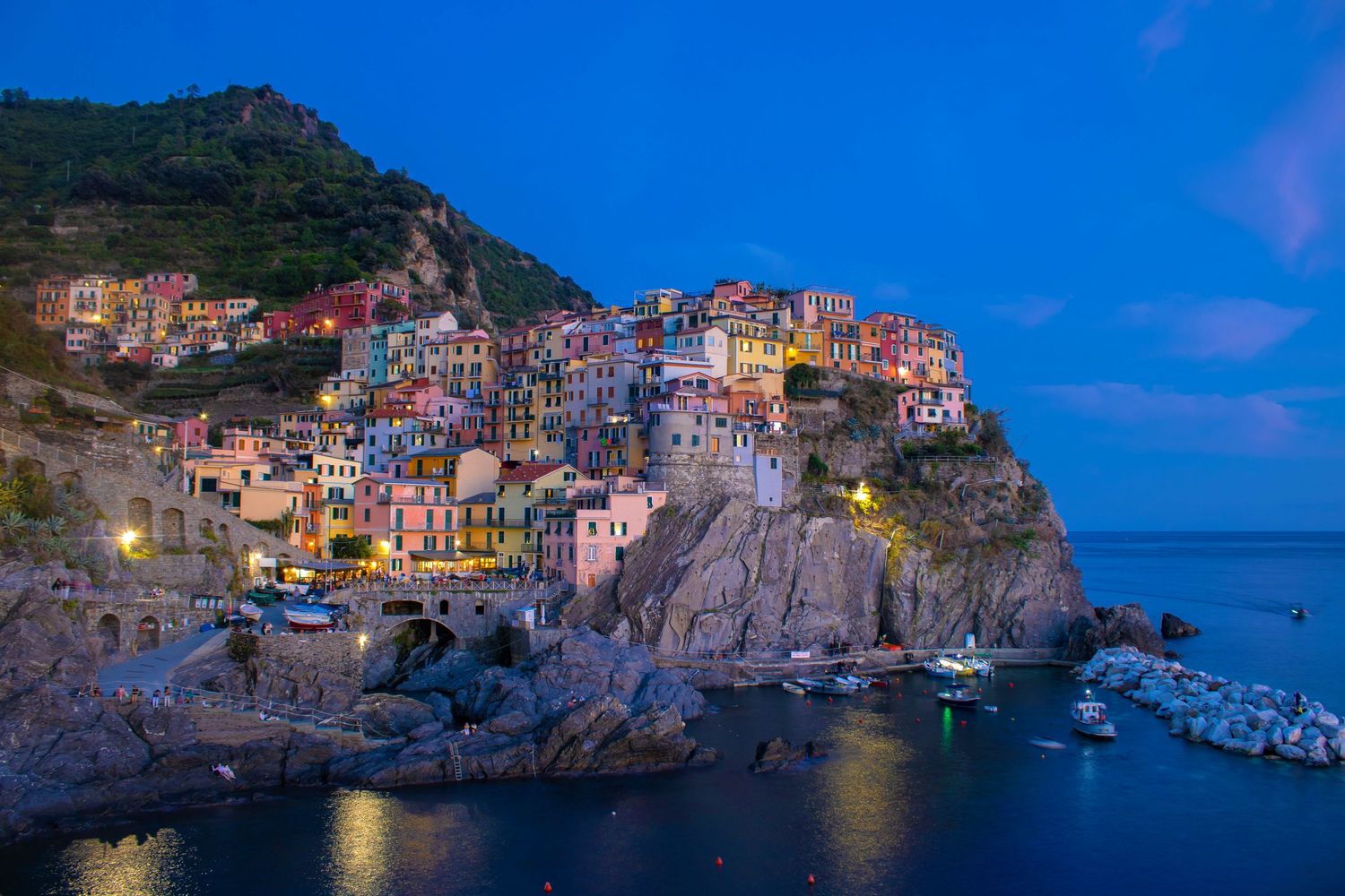 An evening at Manarola, Italy