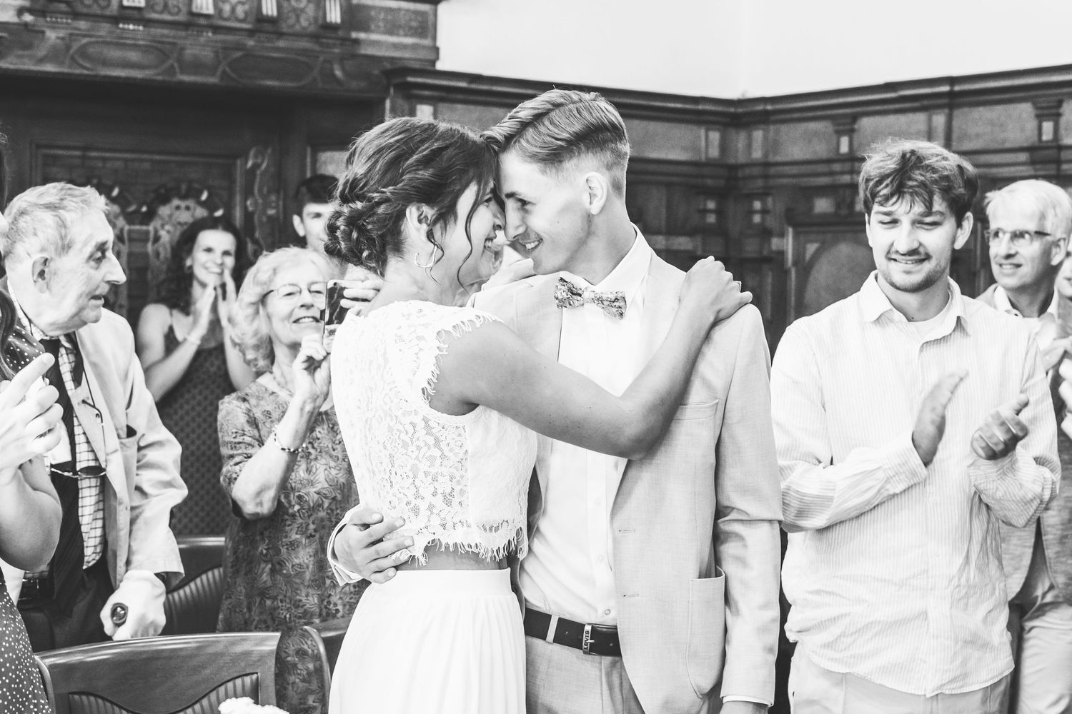 Hochzeit Standesamt Freiburg im Breisgau Brautpaar nach Trauung