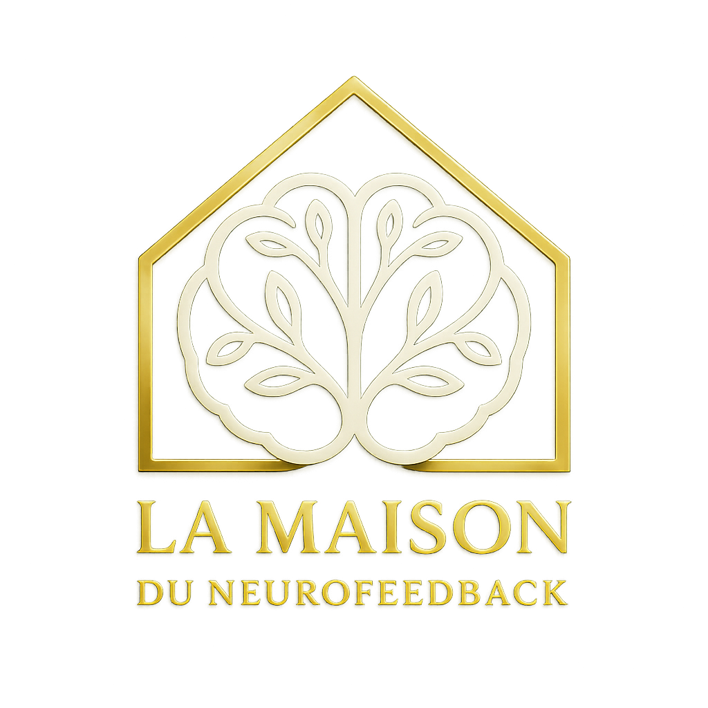 Elegant gold decorative logo designs featuring floral and architectural elements in a series of house-shaped frames.