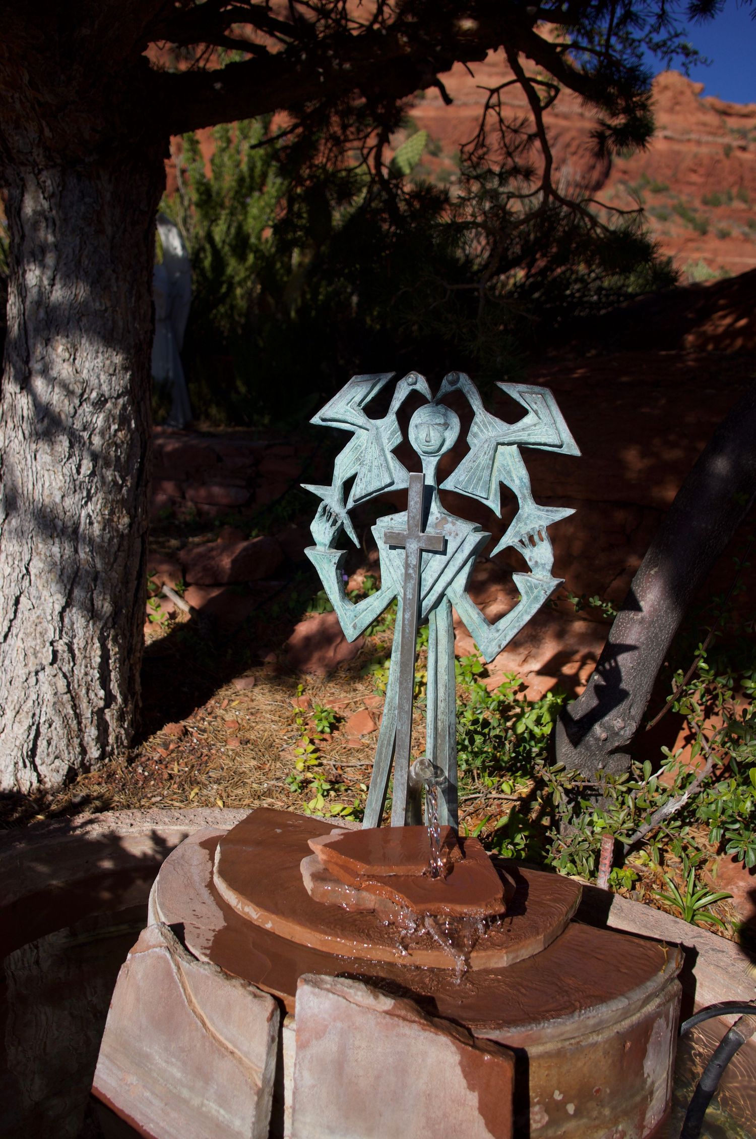 decorative symbol at church in sedona, arizona