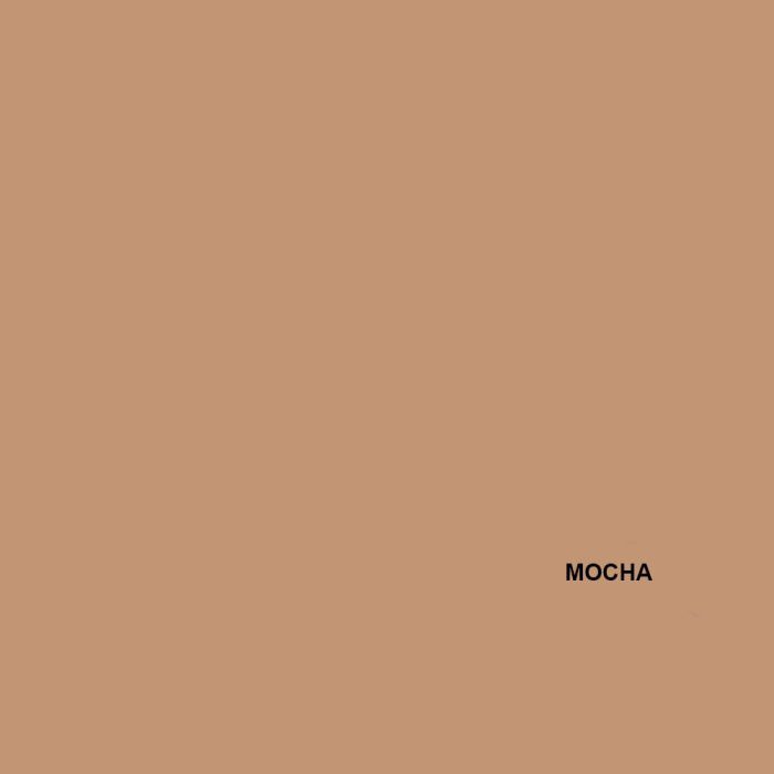 A solid mocha colored background with small black text labeling it as 'MOCHA' in the corner.