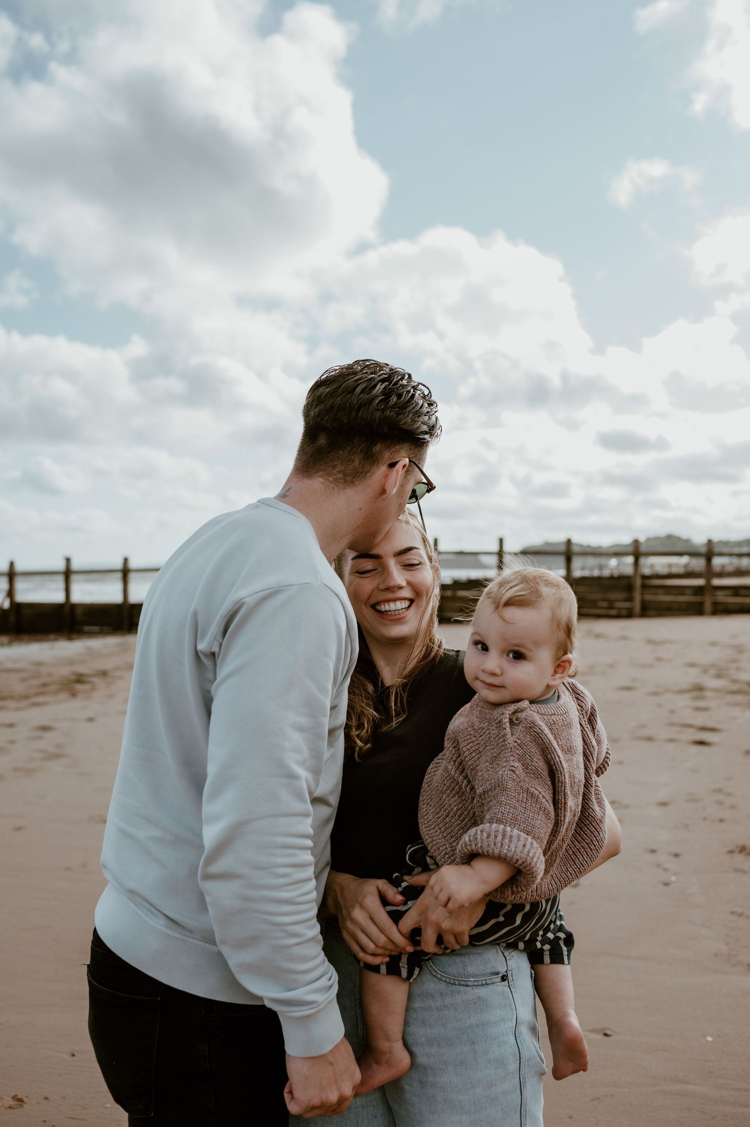 family photography on Dawlish Warren Beach, Devon
