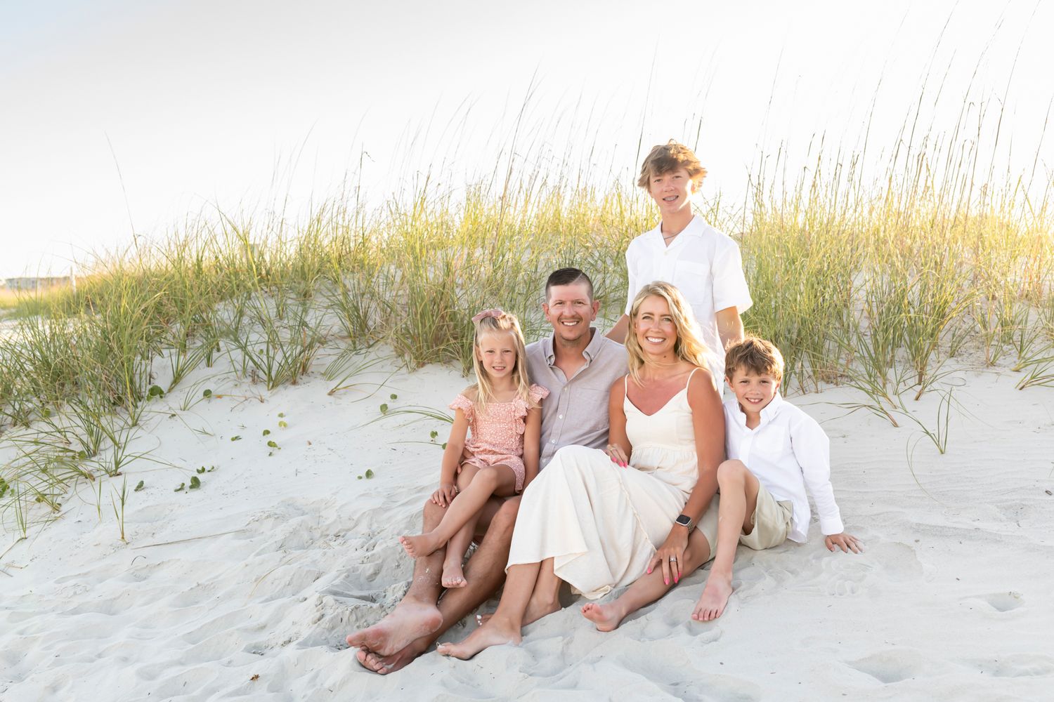 Golden hour family session at Burke’s Beach Hilton Head.