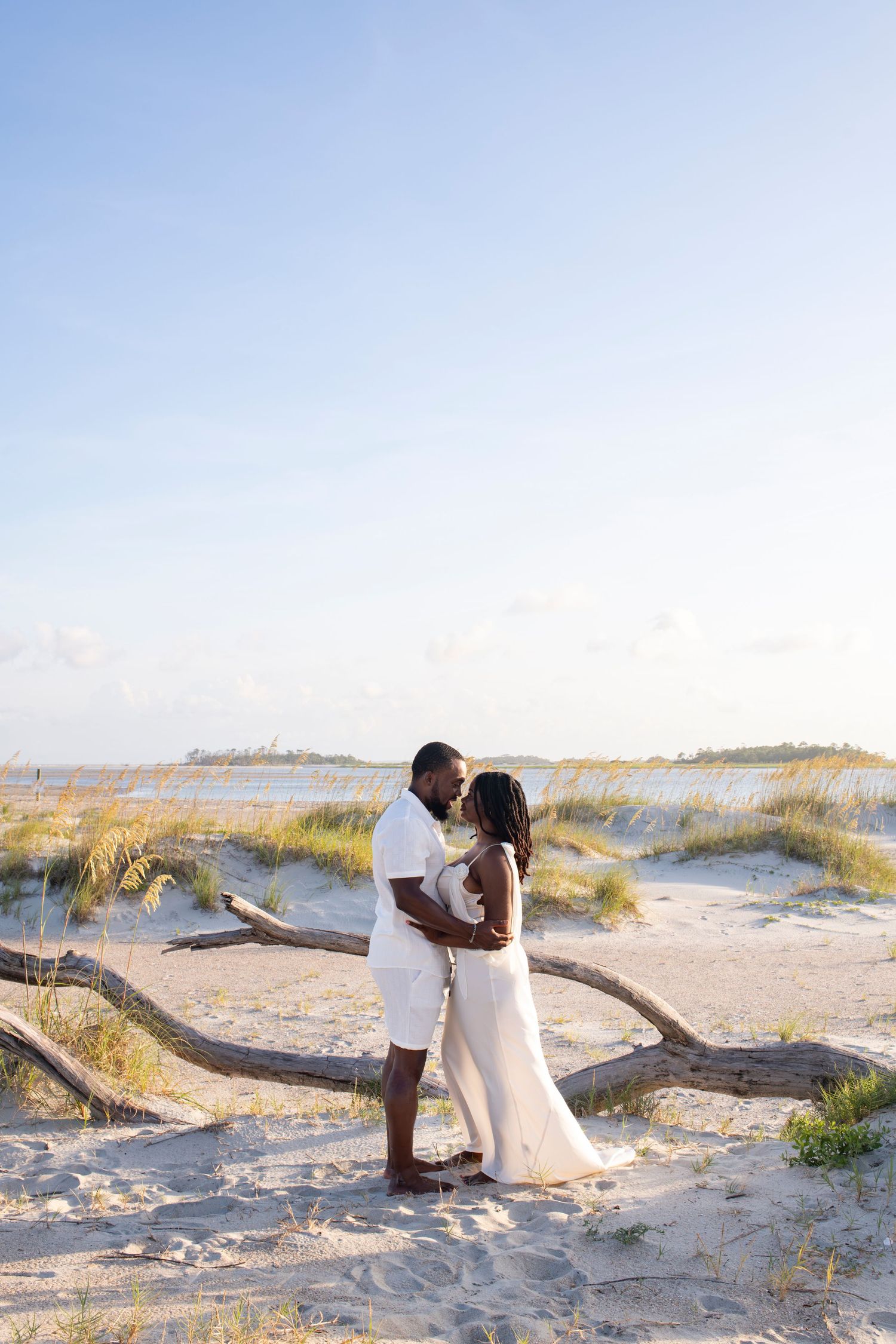A romantic Tybee Island engagement session