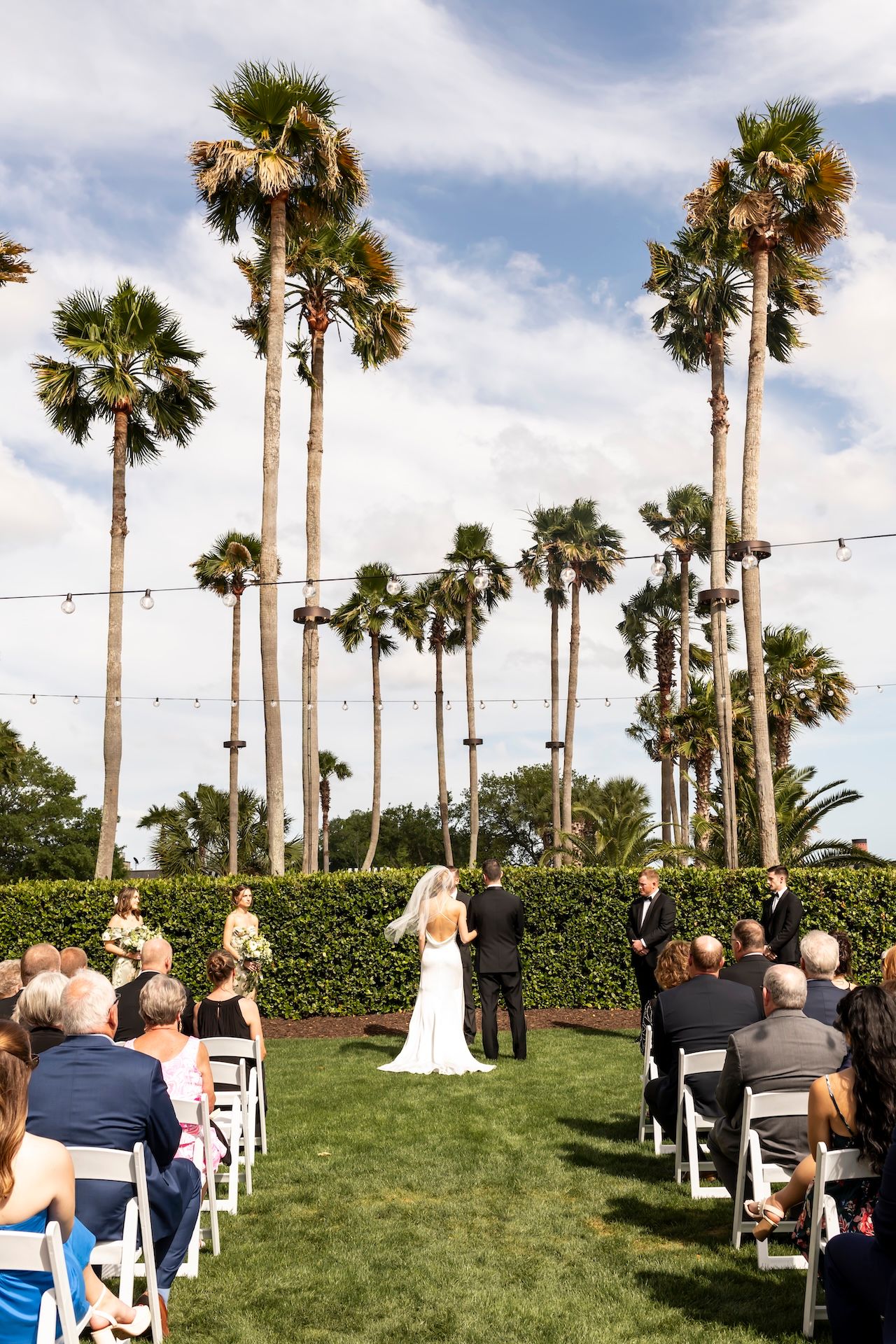 Harbor Lawn ceremony at Westin Savannah Harbor Wedding.