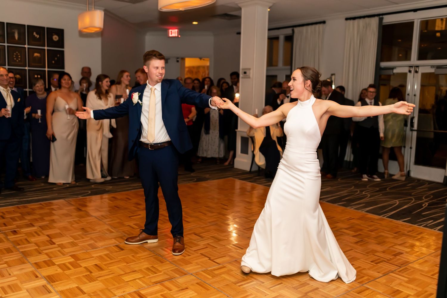 First Dance at Kimpton Brice Hotel Wedding Reception in Savannah, Georgia.