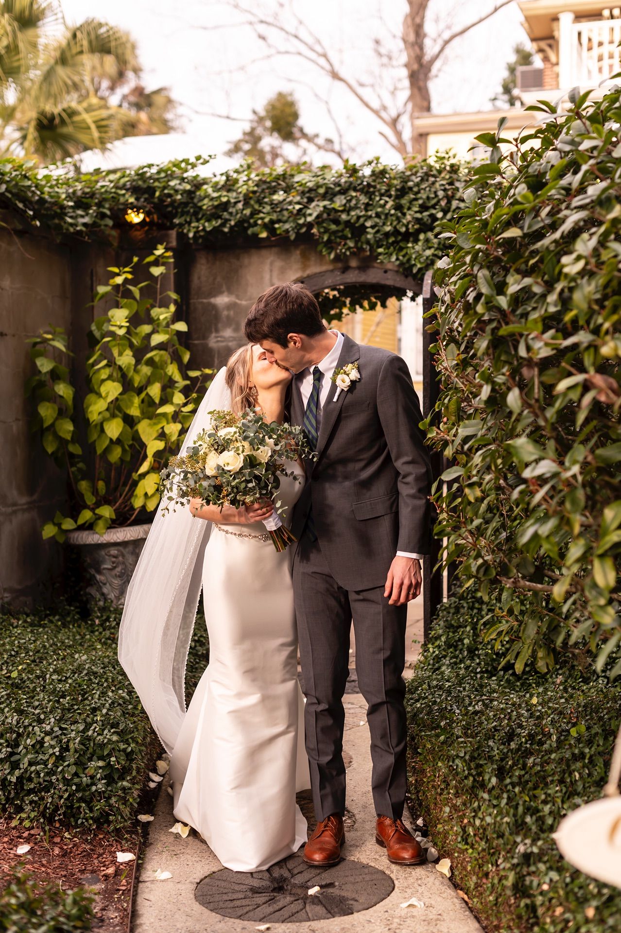 Forsyth Park Inn Wedding Garden Ceremony