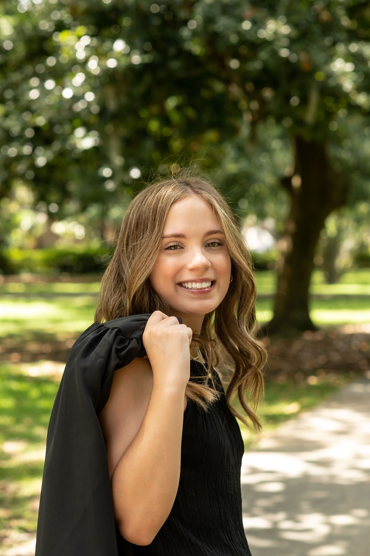 black dress for senior pictures Vintage Black Chiffon Spaghetti Straps Long Prom Dresses – jkprom