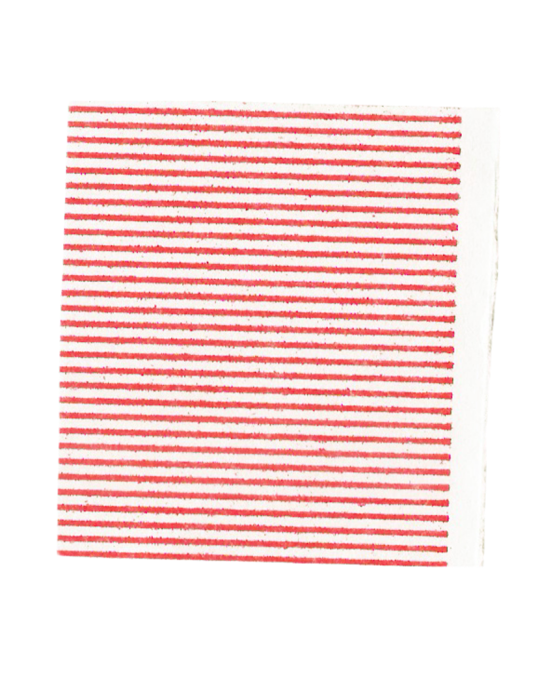 Red horizontal stripes pattern on white background creating a clean minimalist design.